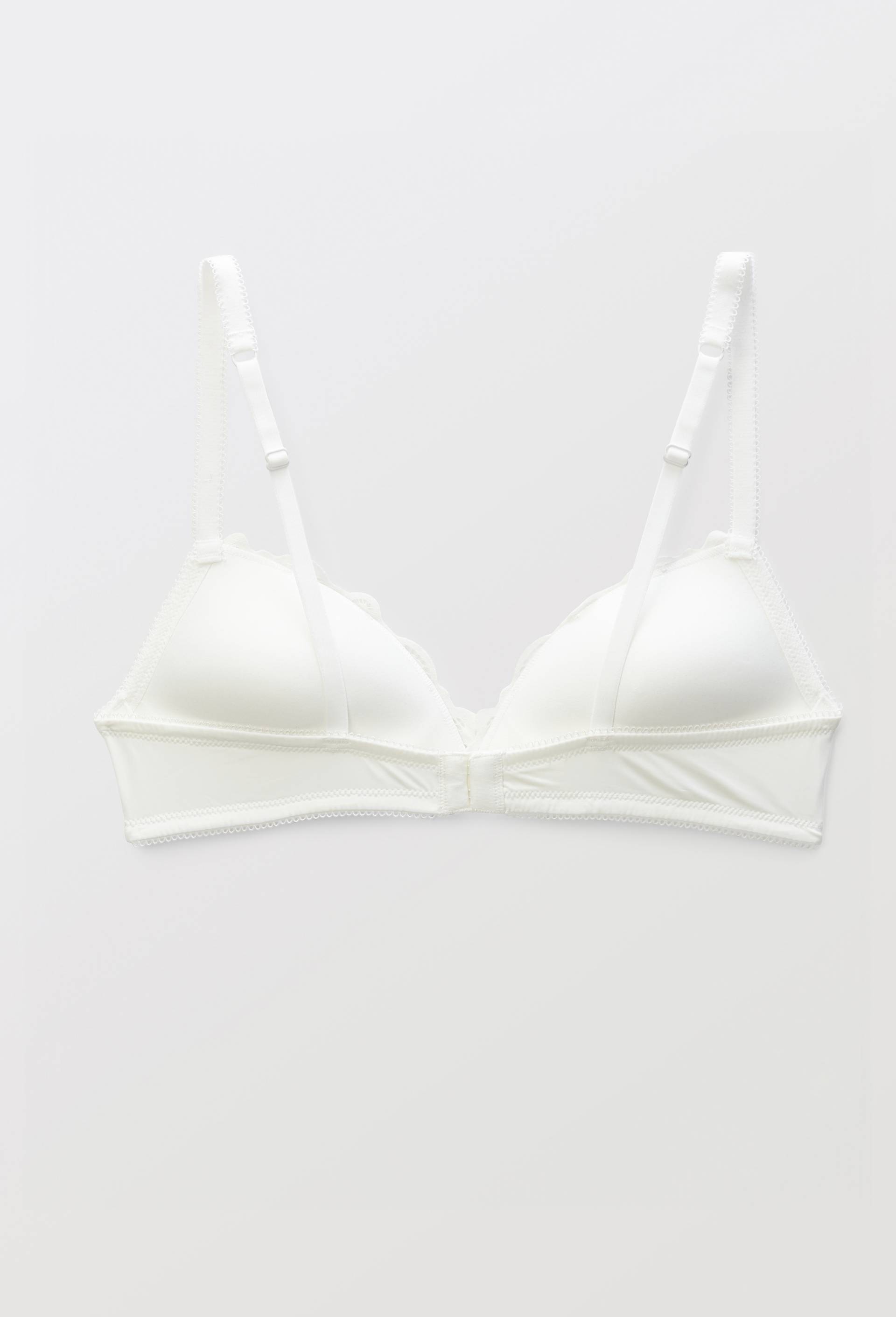Soutien-gorge triangle padd&eacute; VERA en dentelle, Ecru, large image number 3