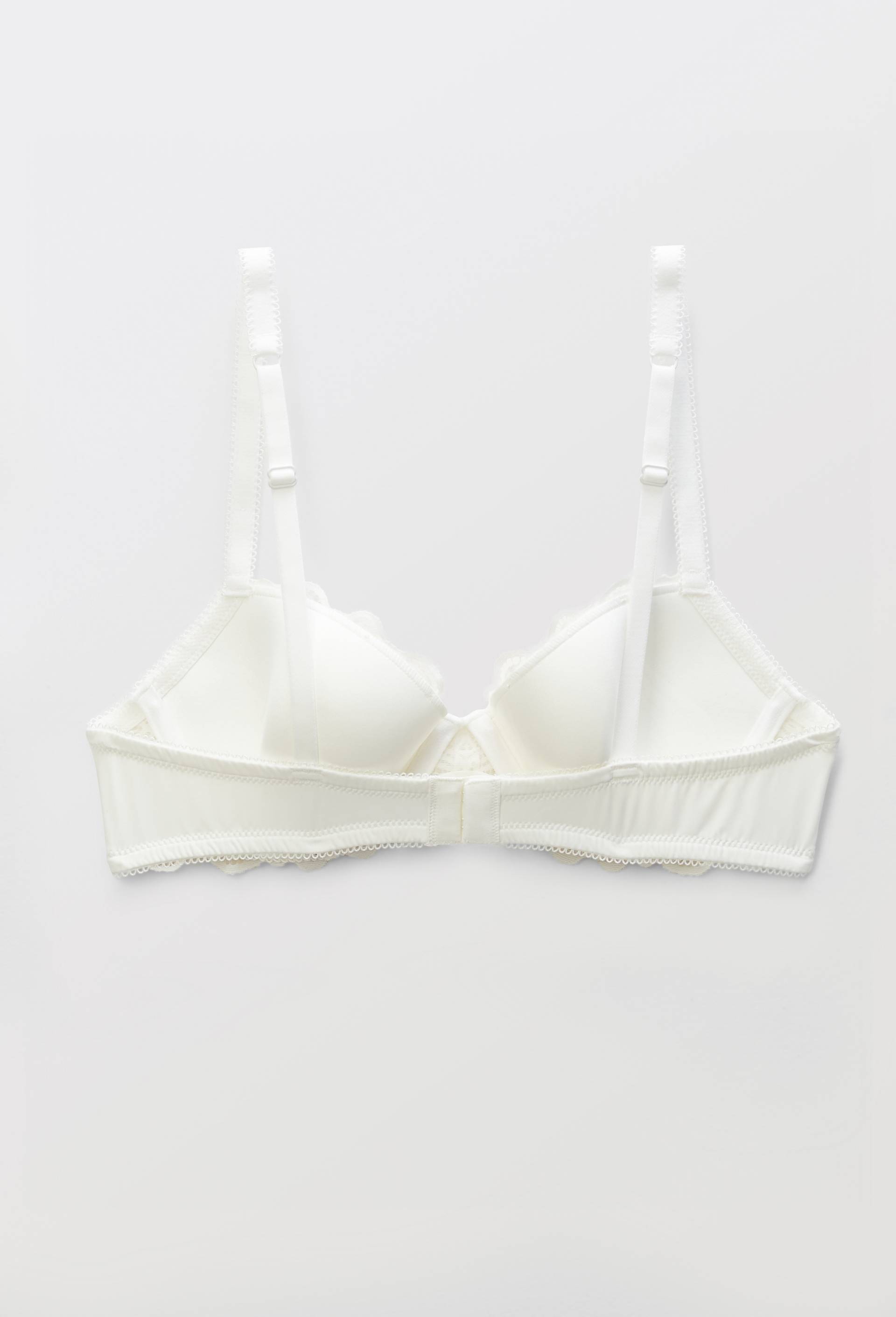 Soutien-gorge corbeille padd&eacute; VERA en dentelle, Ecru, large image number 4.0