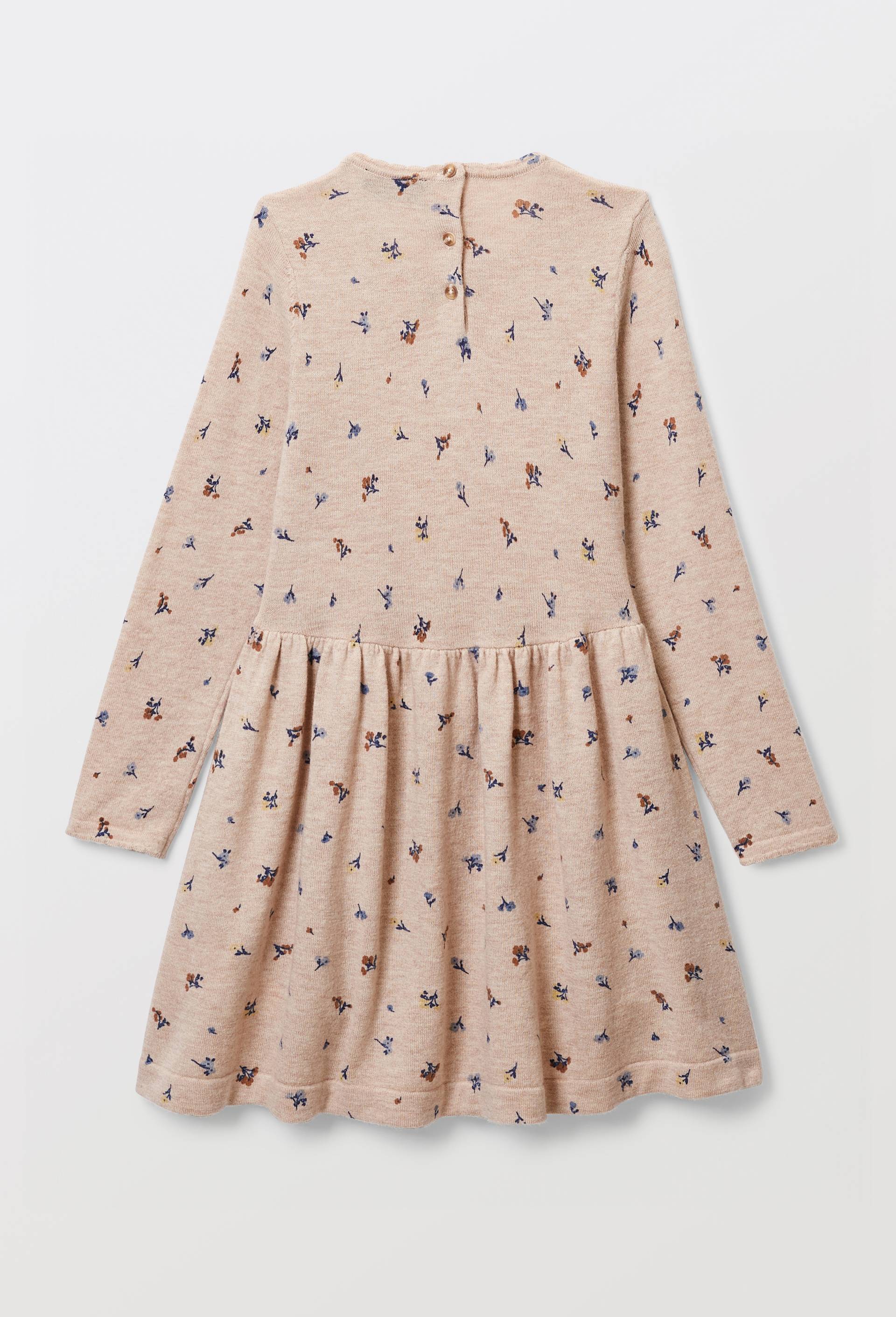Robe imprim&eacute;e en laine, Beige clair, large image number 3
