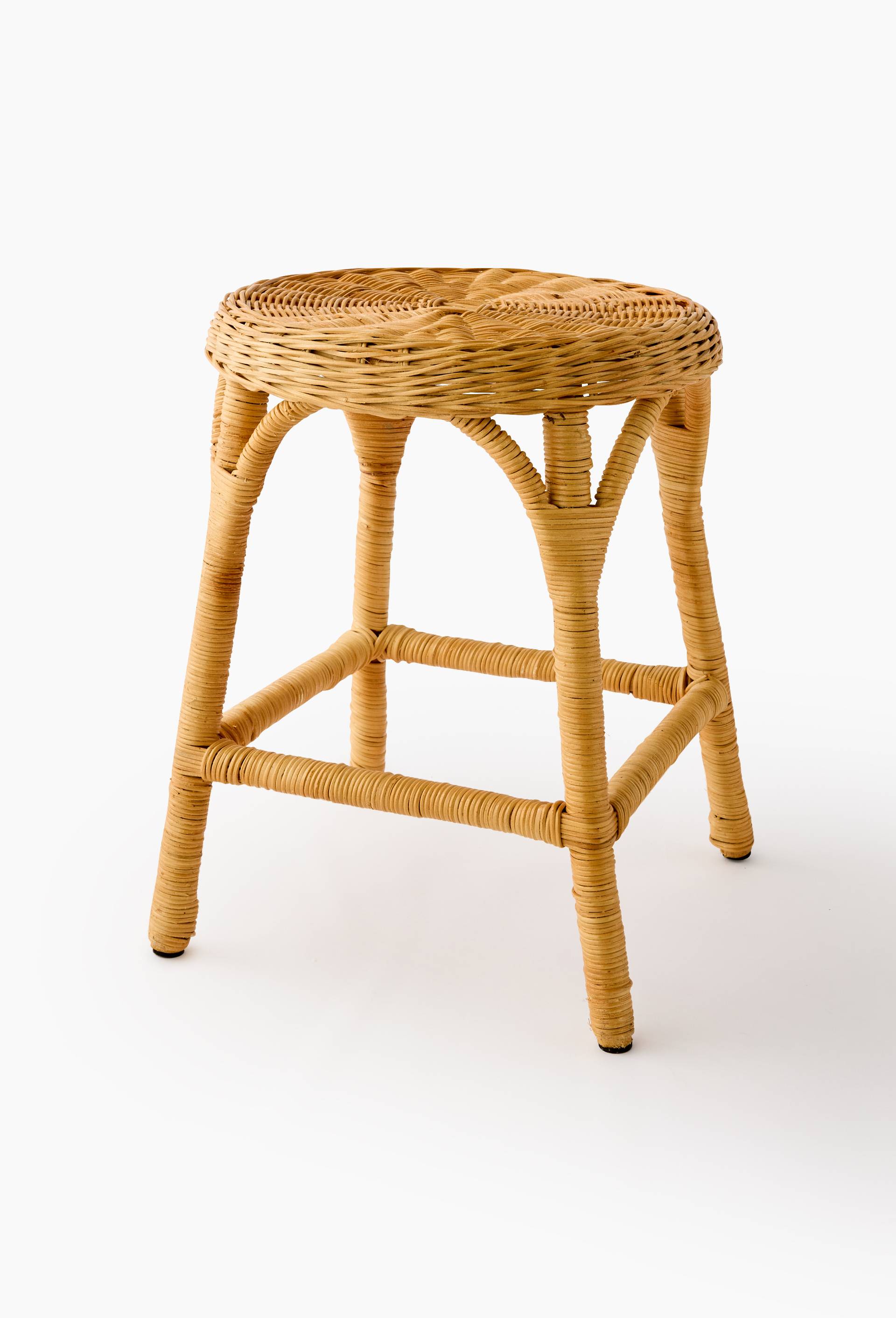 Tabouret, 35x45cm, en rotin - MUS&Eacute;E D'ORSAY x MONOPRIX, Beige, large image number 1