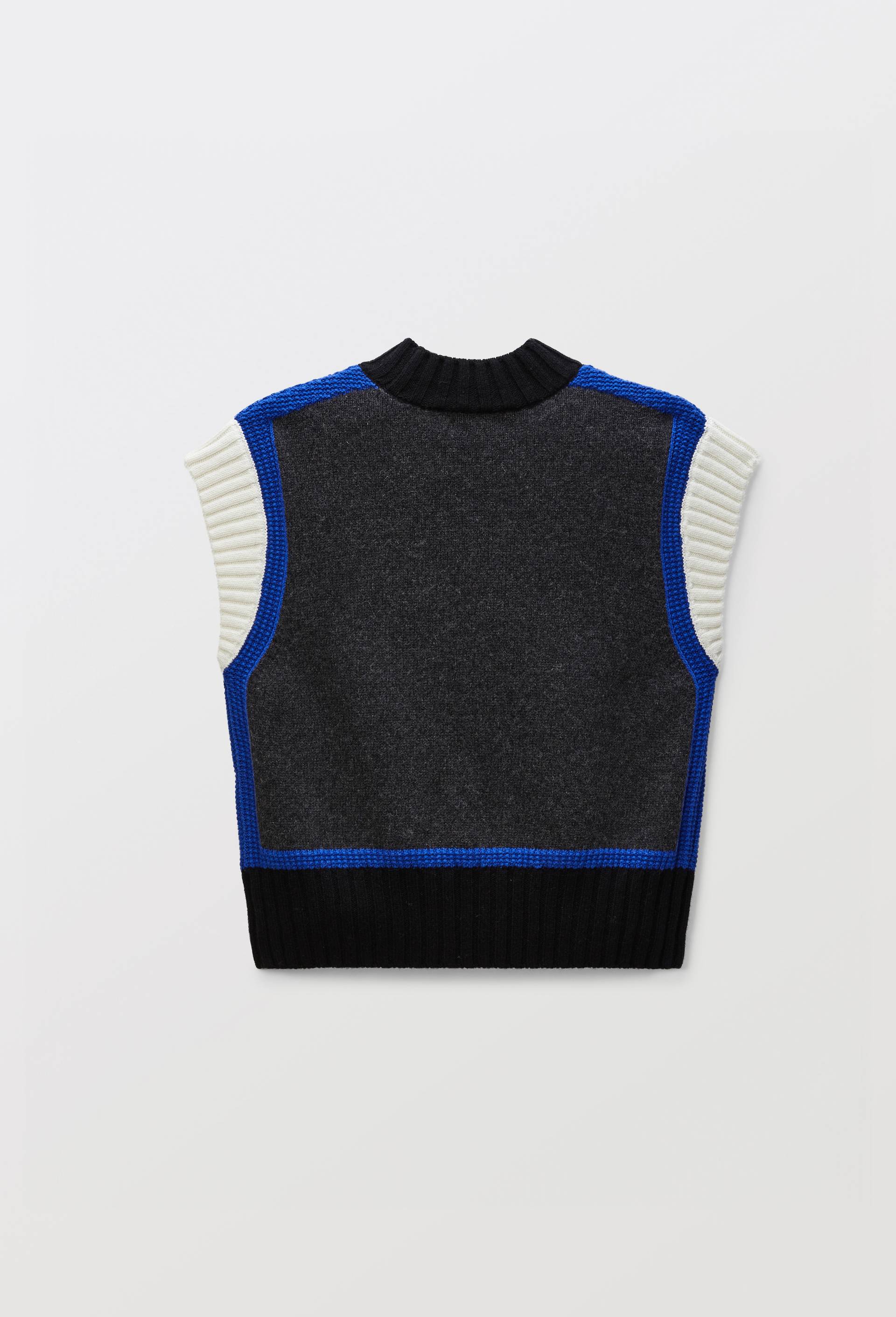 Pull sans manche contenant de la Laine, Gris fonc&eacute;, large image number 4.0