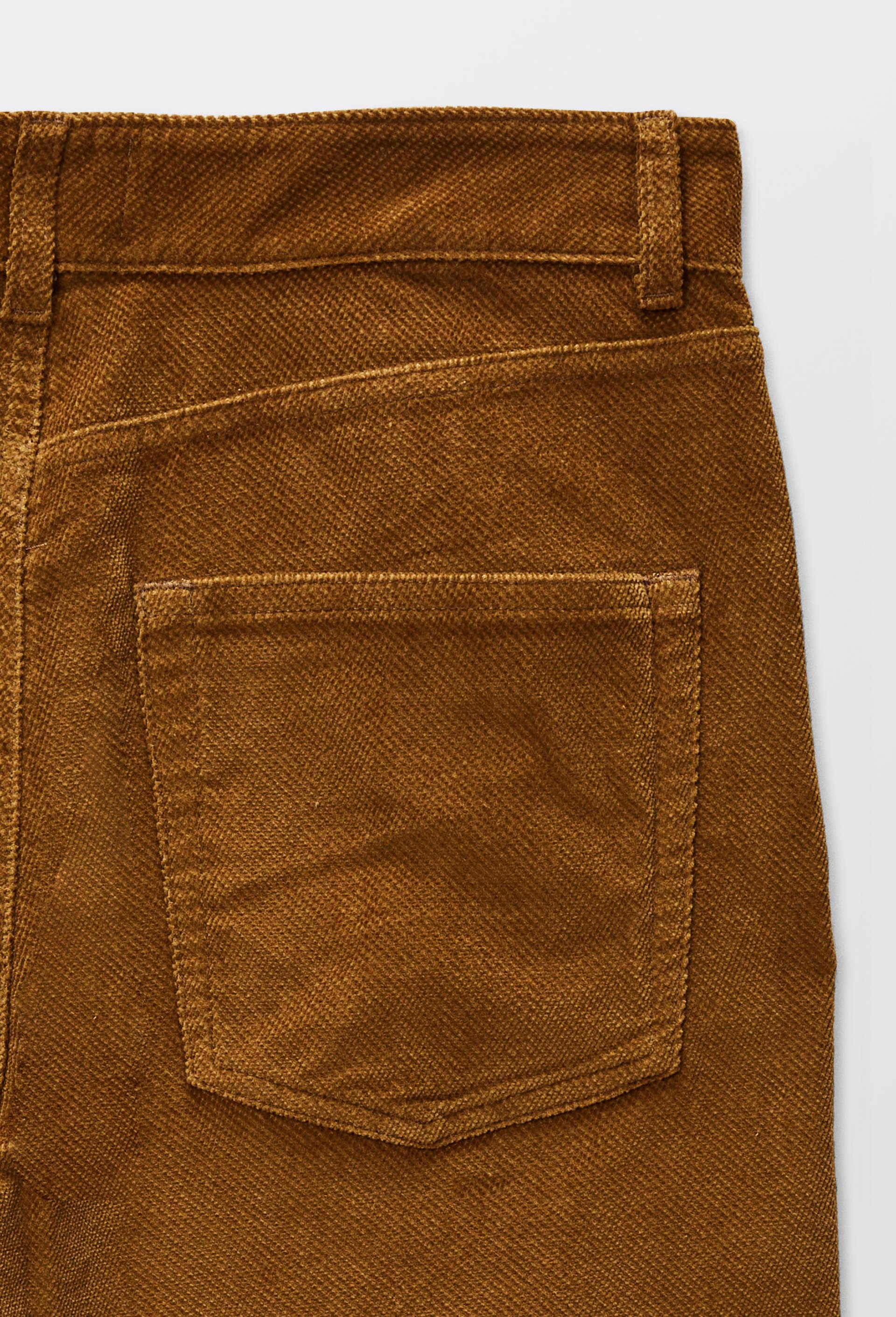 Pantalon large en velours, Jaune fonc&eacute;, large image number 4.0
