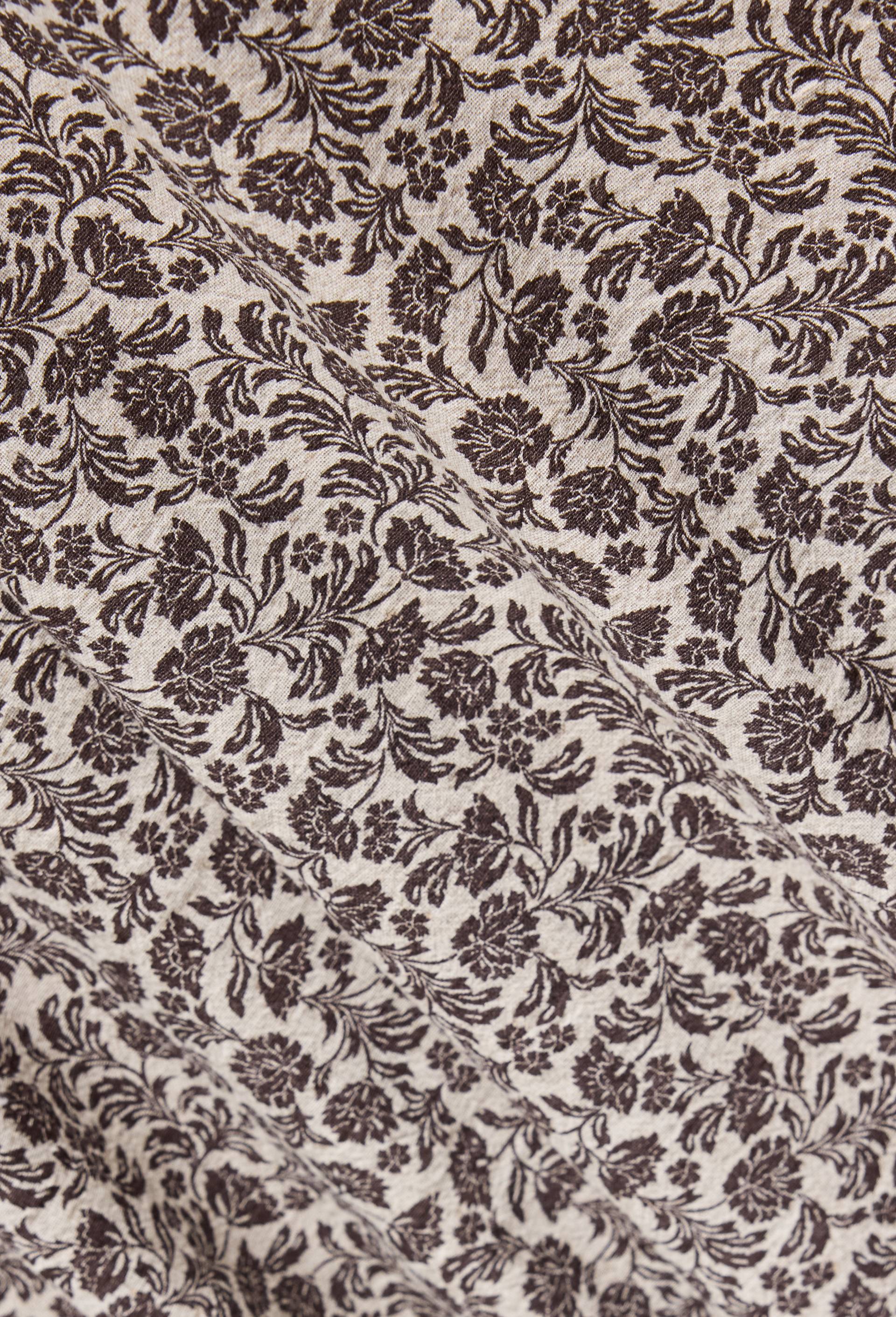 Housse de couette imprim&eacute;e, 240x220cm, coton-lin, Brun fonc&eacute;, large image number 2