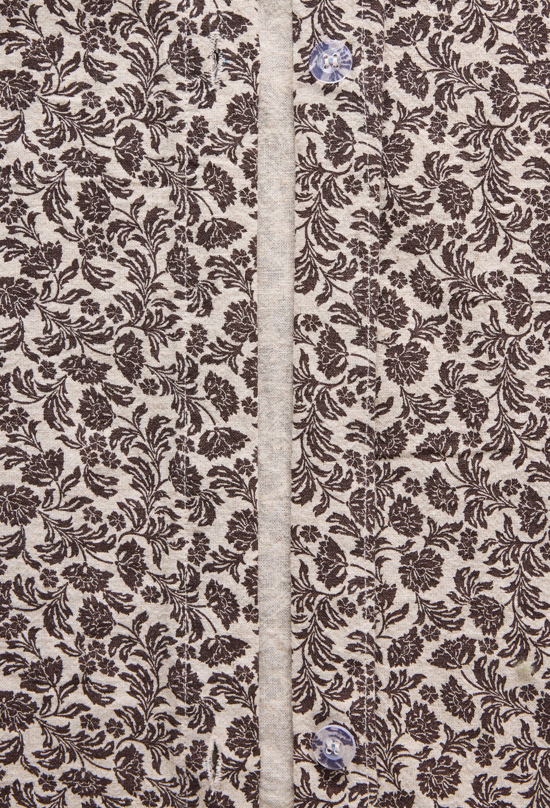 Housse de couette imprim&eacute;e, 240x220cm, coton-lin, Brun fonc&eacute;, large image number 3.0