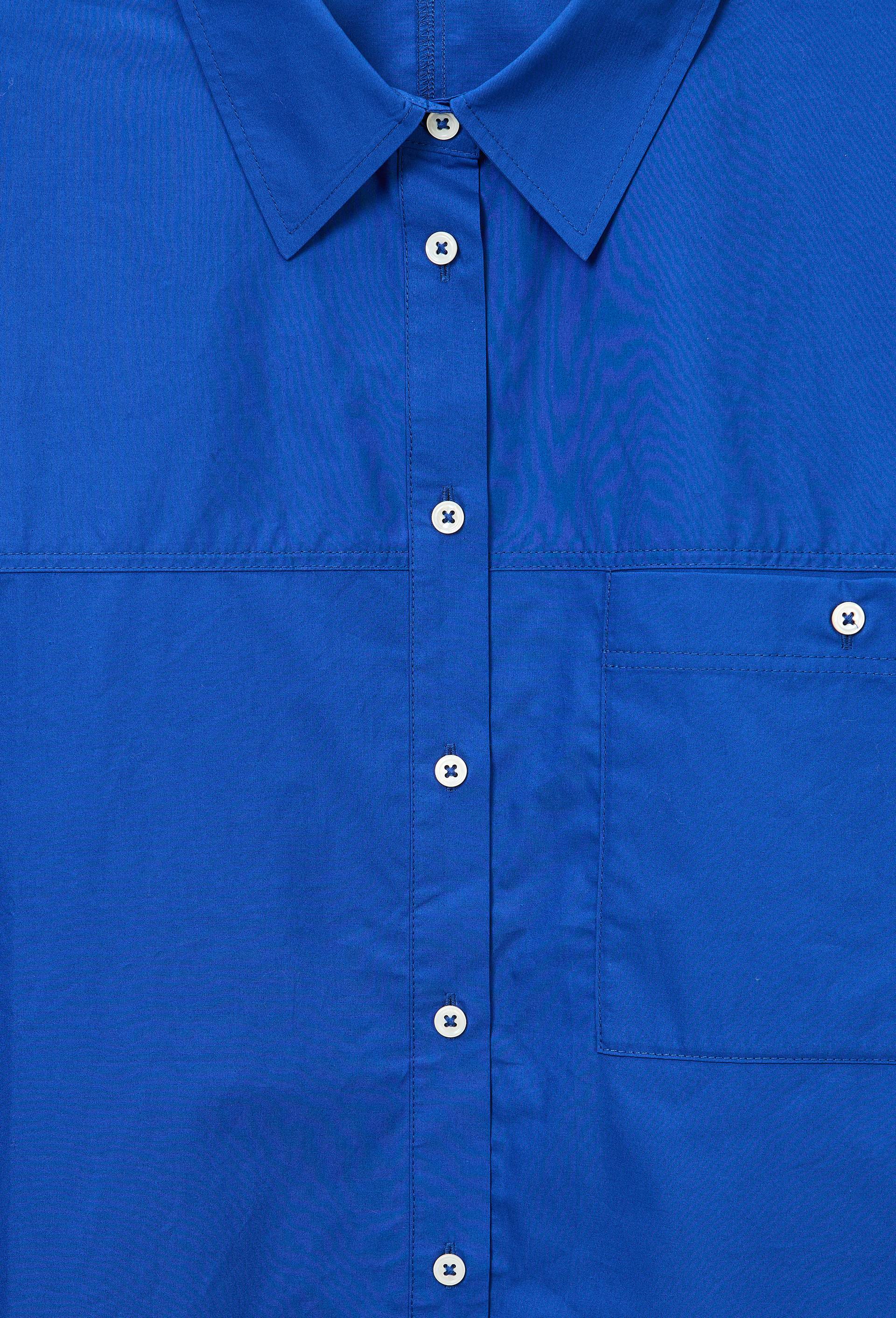 Chemise manches longues unie en coton BIO GOTS, Bleu, large image number 5