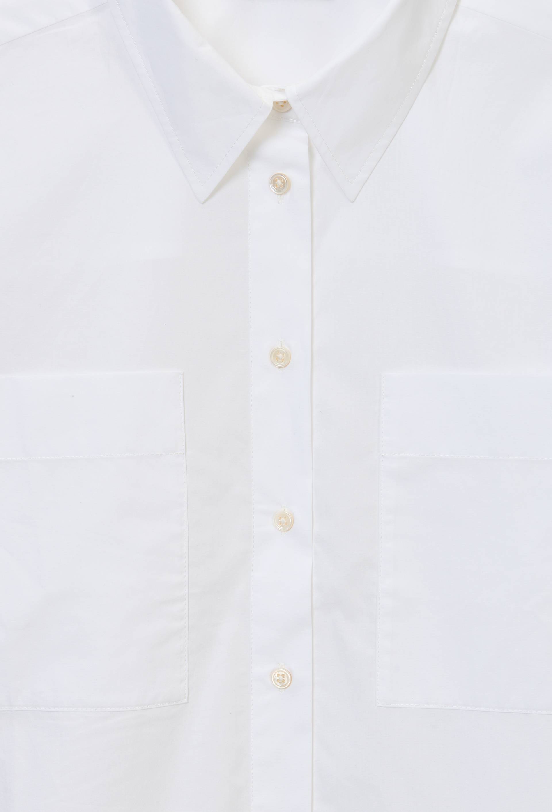 Chemise unie avec manches longues en coton BIO GOTS, Blanc, large image number 5