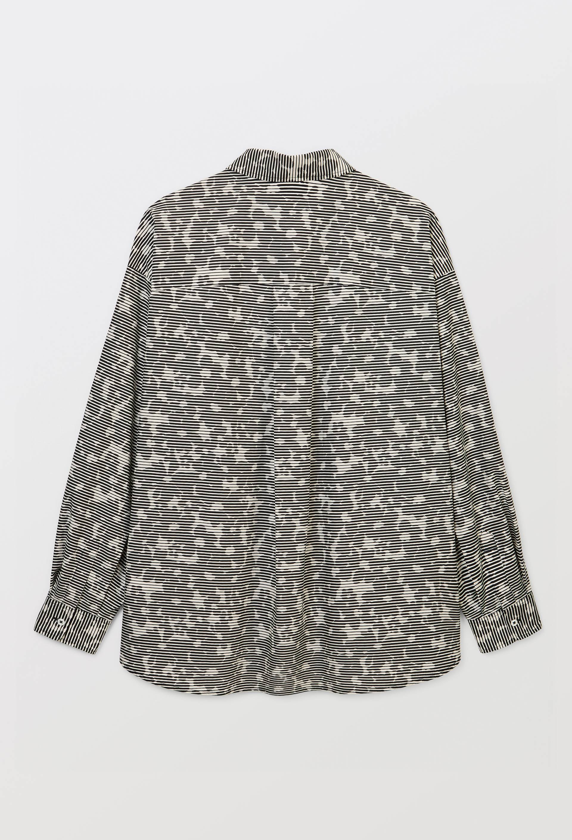 Chemise imprim&eacute; avec manches longues en BIO GOTS, Beige clair, large image number 4.0