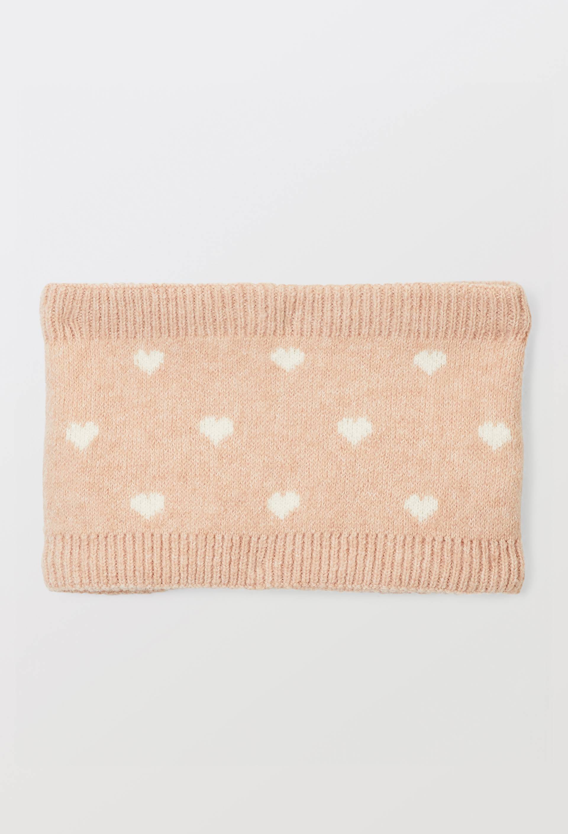 Cache cou en maille jacquard, Rose, large image number 0.0