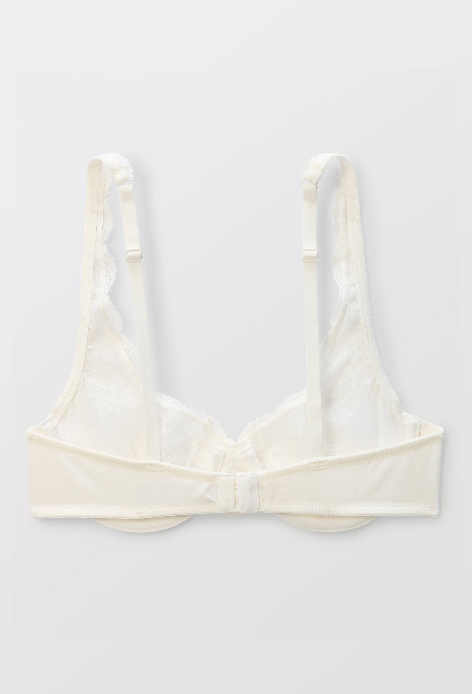 Soutien-gorge corbeille balconnet ANGELE en dentelle, Ecru, large image number 4