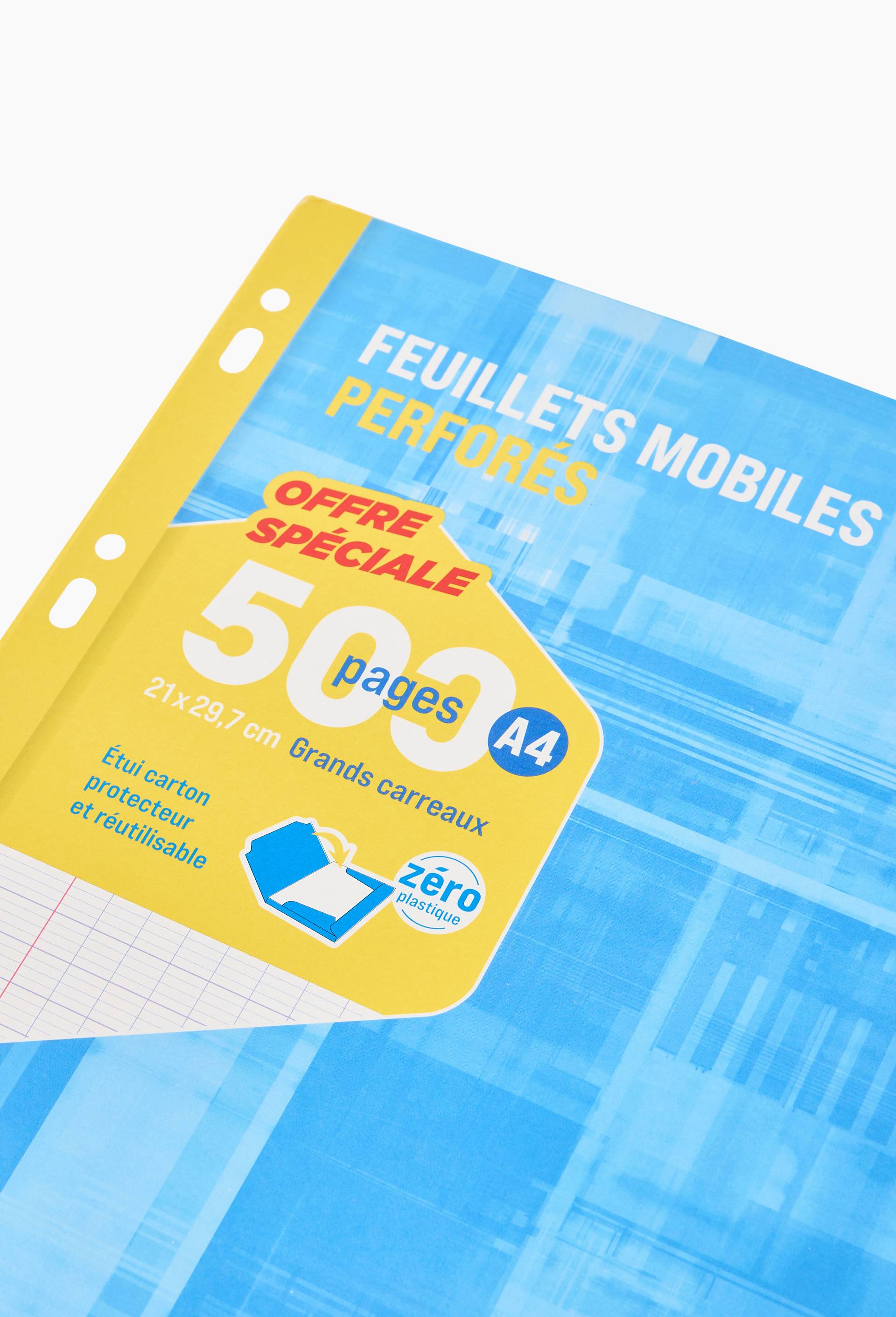 500 feuilles simples A4 grands carreaux, Multicolore, large image number 1.0
