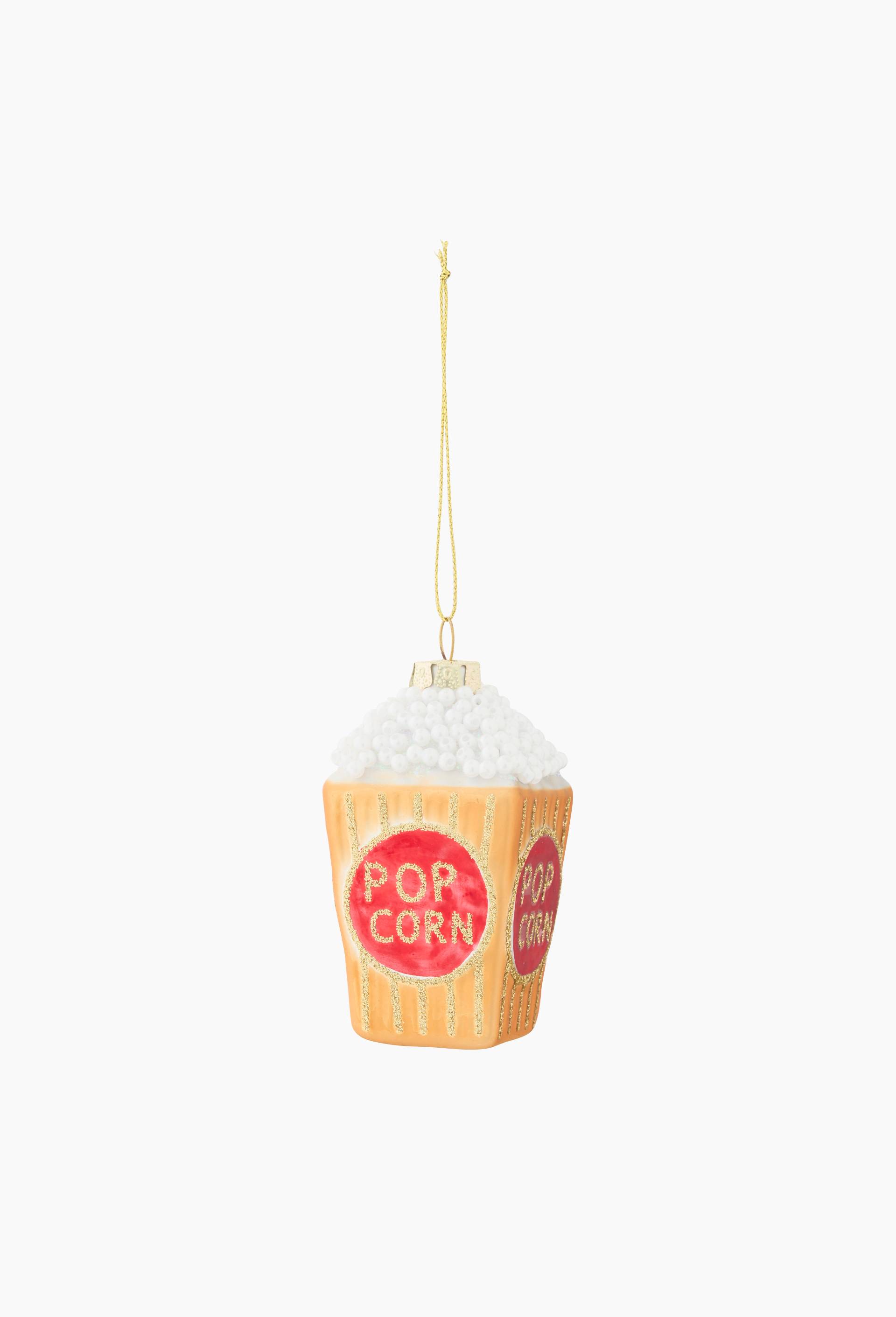 Ornement popcorn, 5x5x9,5cm, en verre, Multicolore, large image number 1