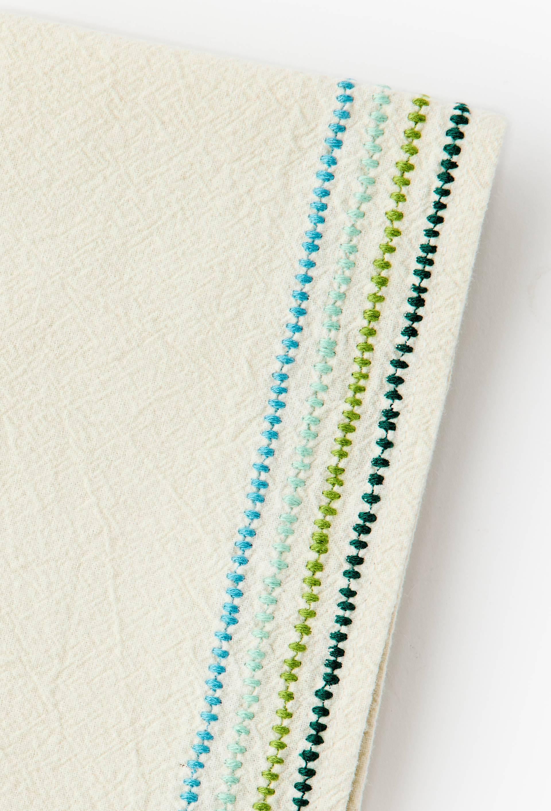 Set de serviettes de table, 40x40cm, en coton - MUS&Eacute;E D'ORSAY x MONOPRIX, Vert clair, large image number 1