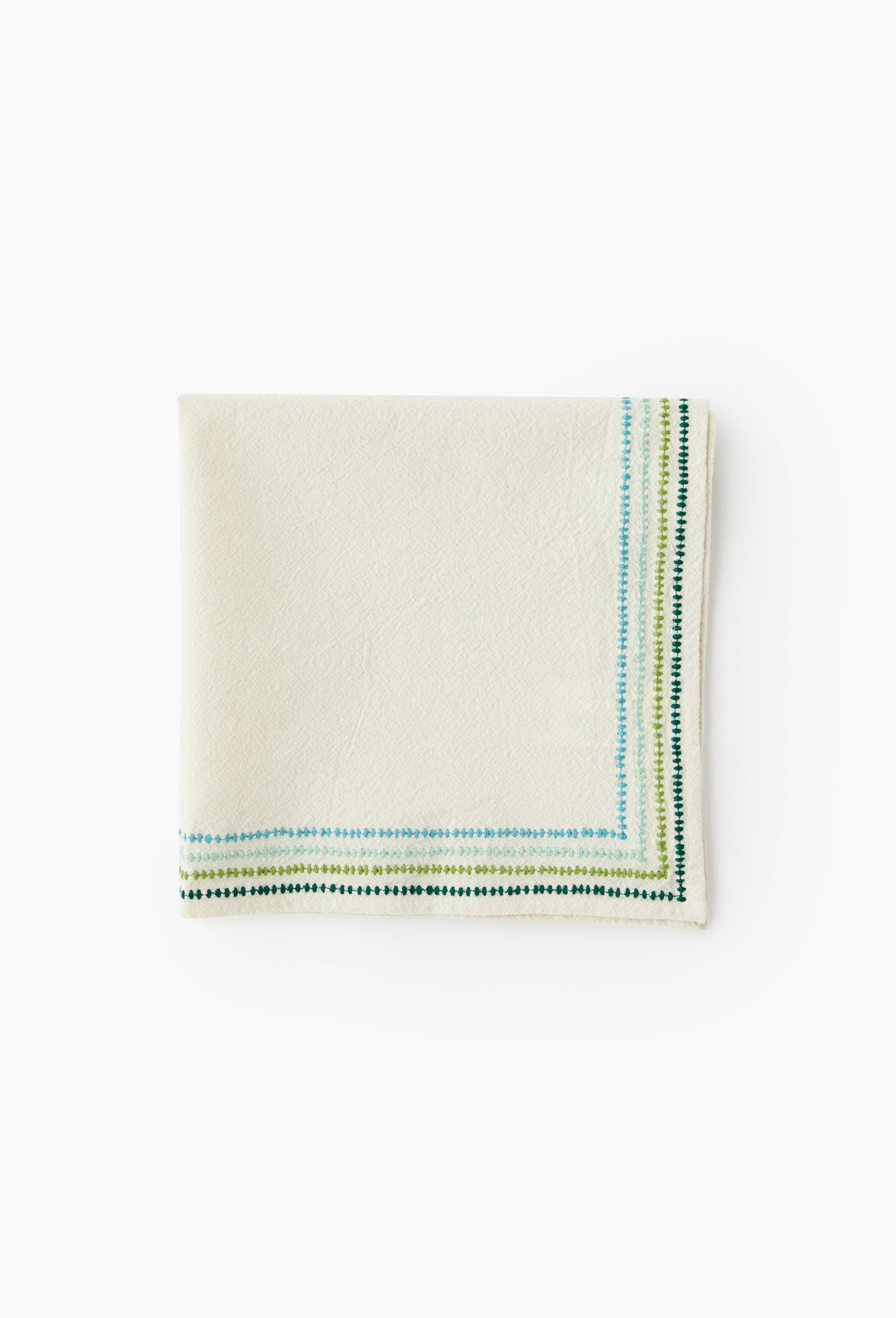 Set de serviettes de table, 40x40cm, en coton - MUS&Eacute;E D'ORSAY x MONOPRIX, Vert clair, large image number 2.0