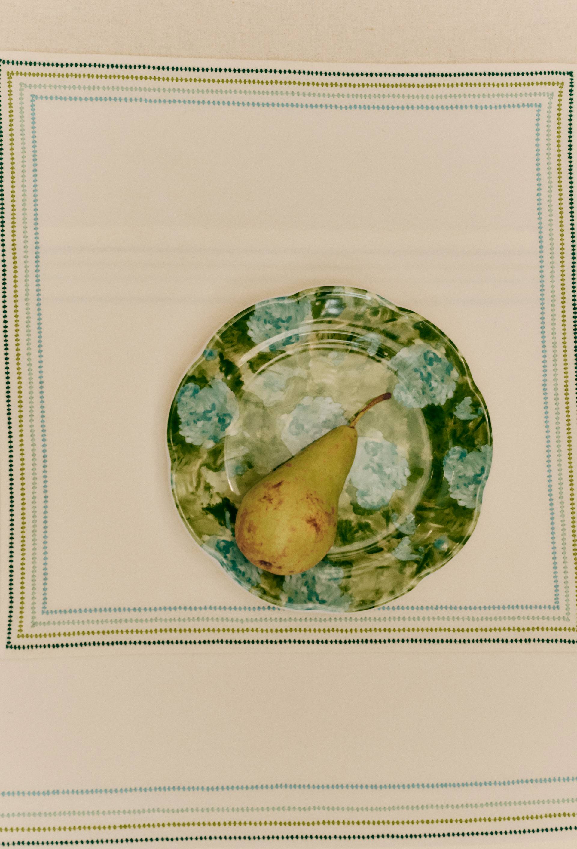 Set de serviettes de table, 40x40cm, en coton - MUS&Eacute;E D'ORSAY x MONOPRIX, Vert clair, large image number 3.0