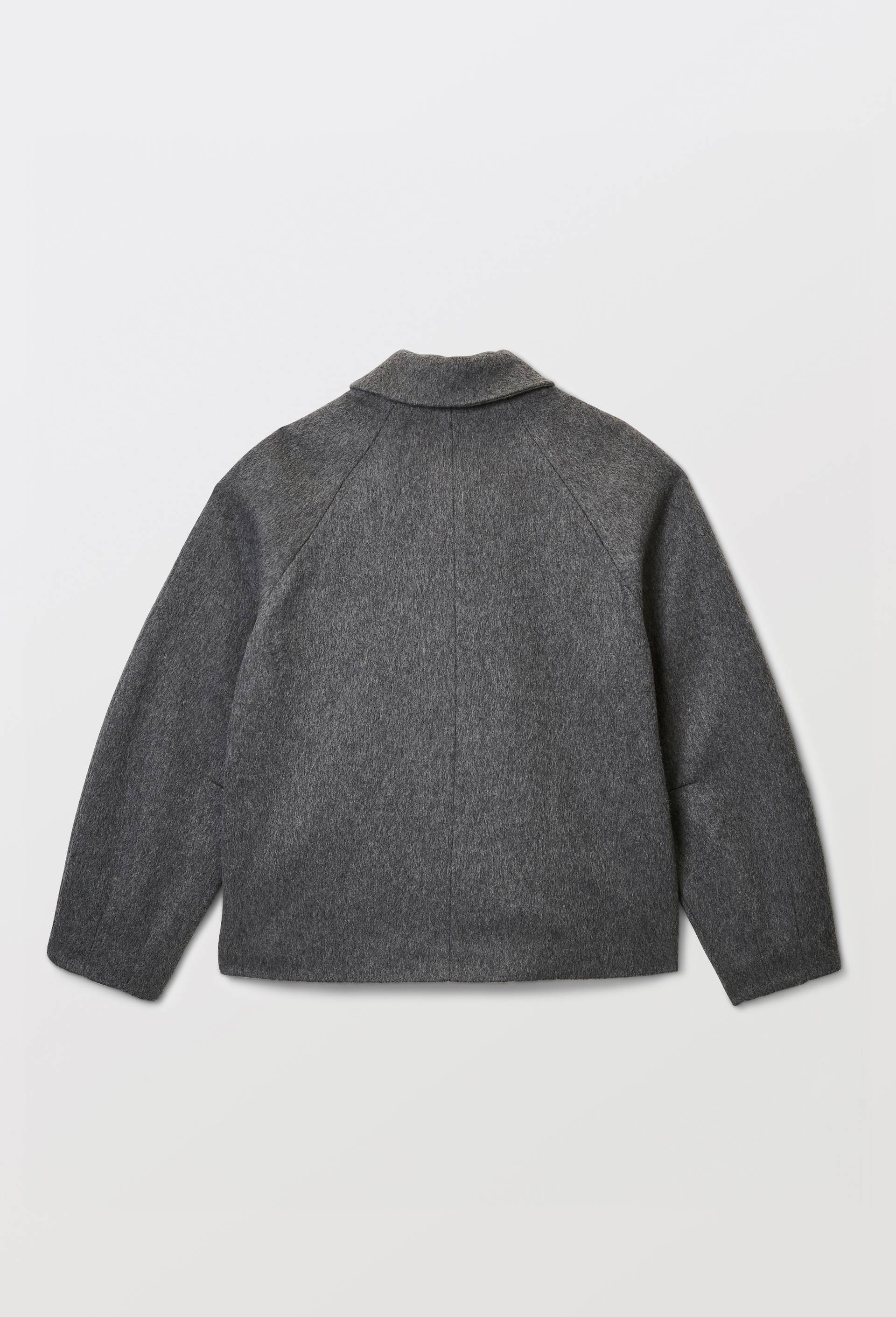 Veste courte boutonn&eacute;e contenant de la laine, Gris fonc&eacute;, large image number 3.0