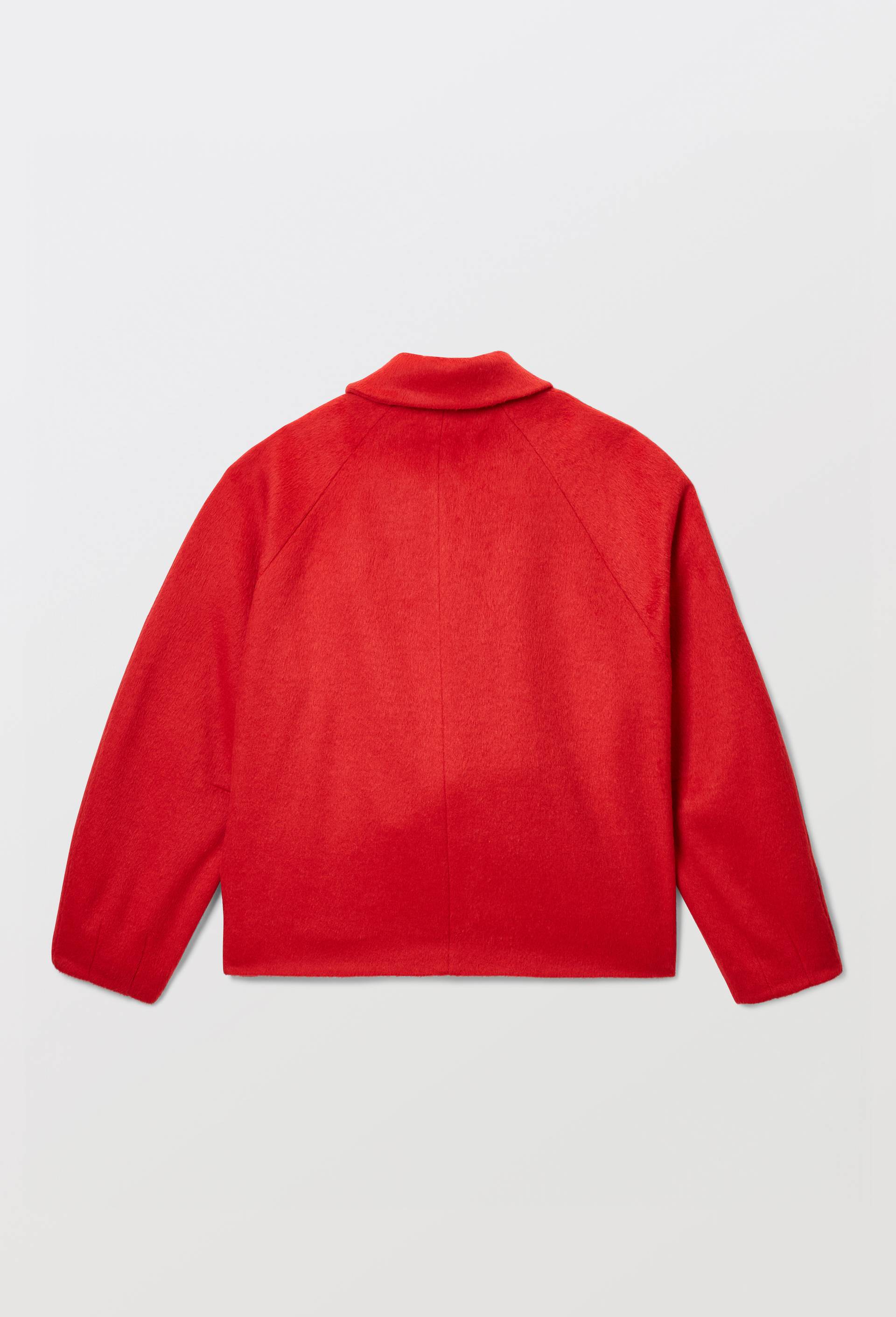 Veste courte boutonn&eacute;e contenant de la laine, Rouge, large image number 5.0