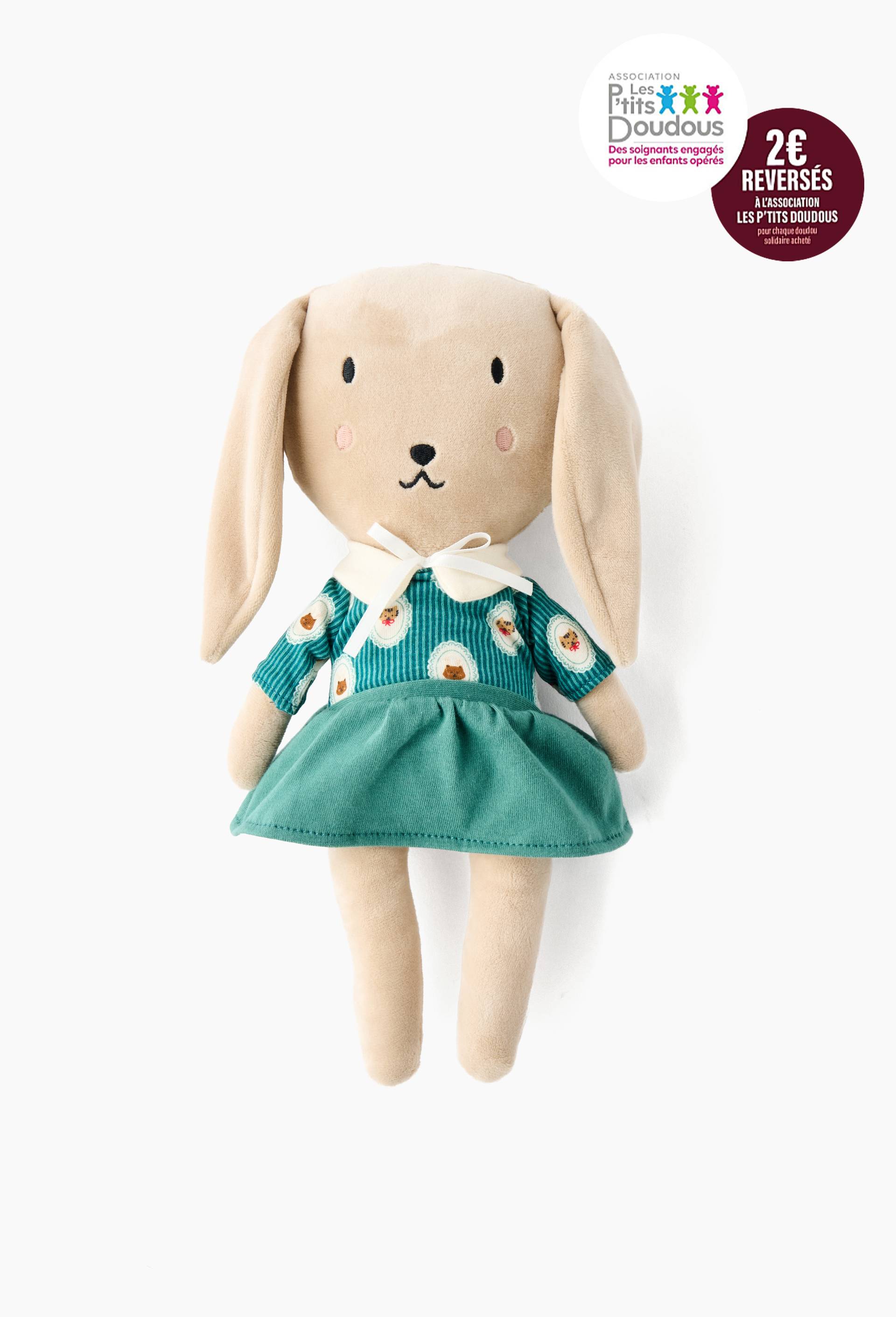Doudou solidaire troph&eacute;e lapin, , large image number 0.0