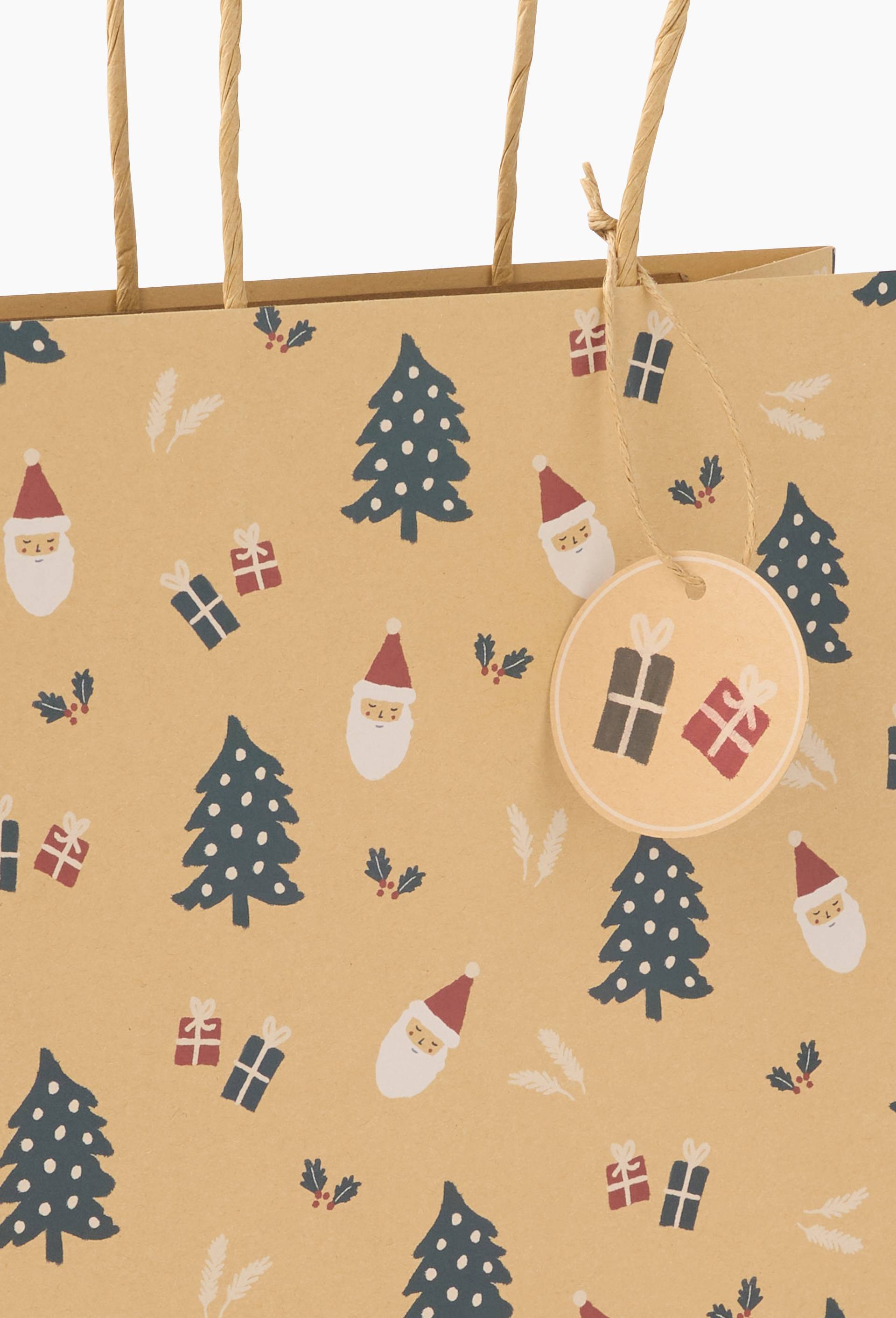 Sac cadeau, Brun, large image number 1.0