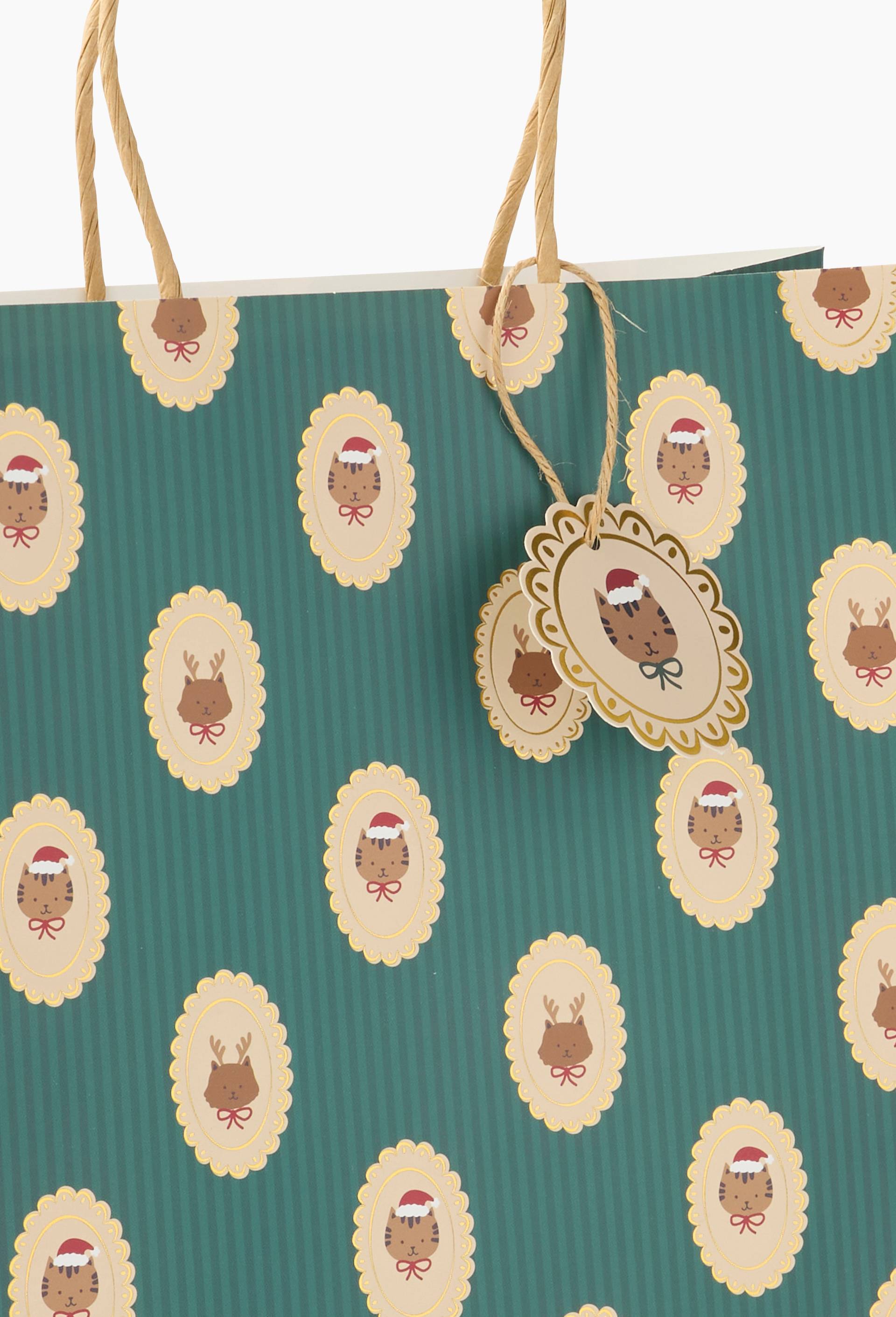Sac cadeau, Vert, large image number 1