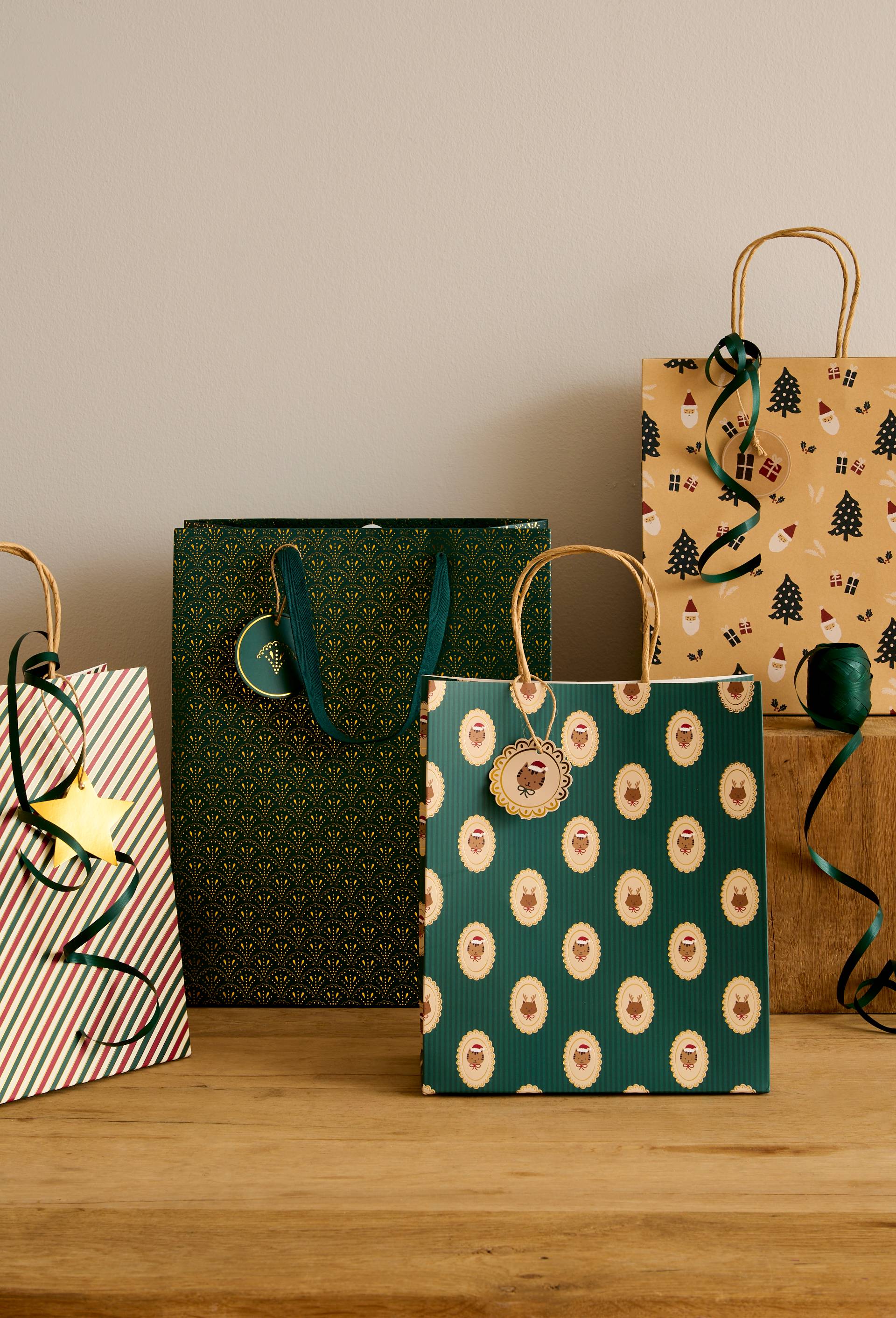 Sac cadeau, Vert, large image number 2.0