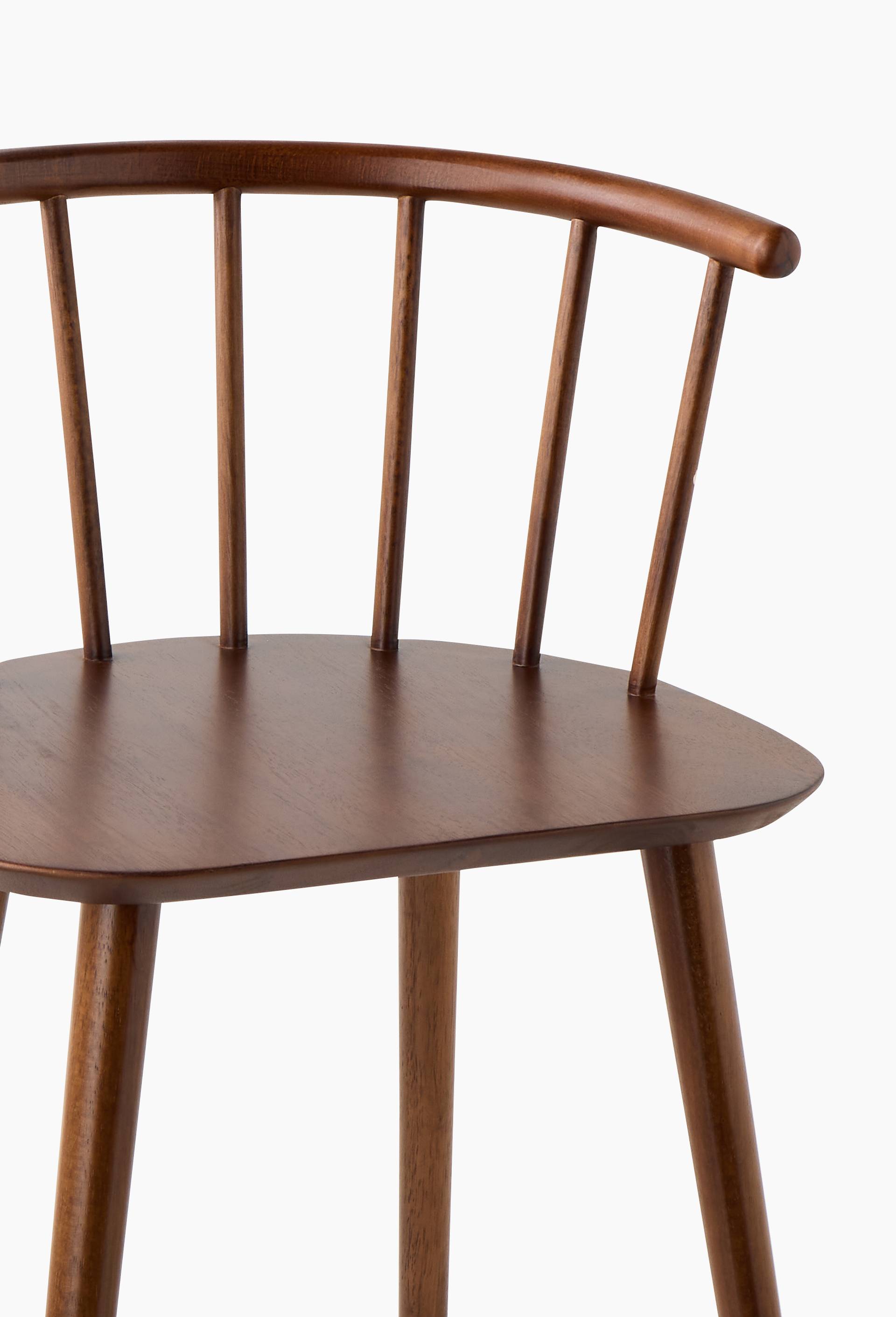Chaise &agrave; barreaux, 53xH76cm, en bois, Brun, large image number 1