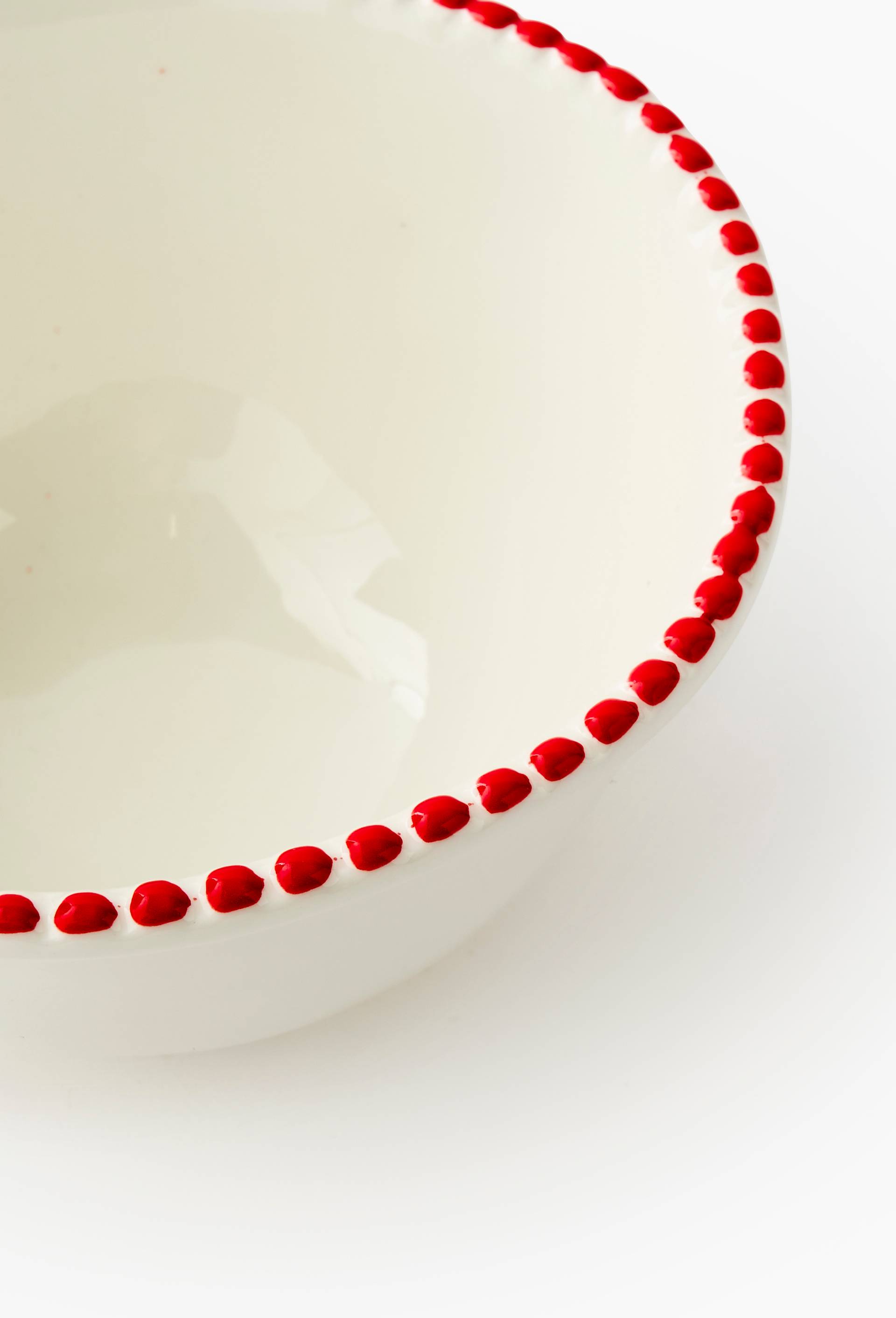 Bol finition perl&eacute;e, 15cm, Rouge, large image number 1