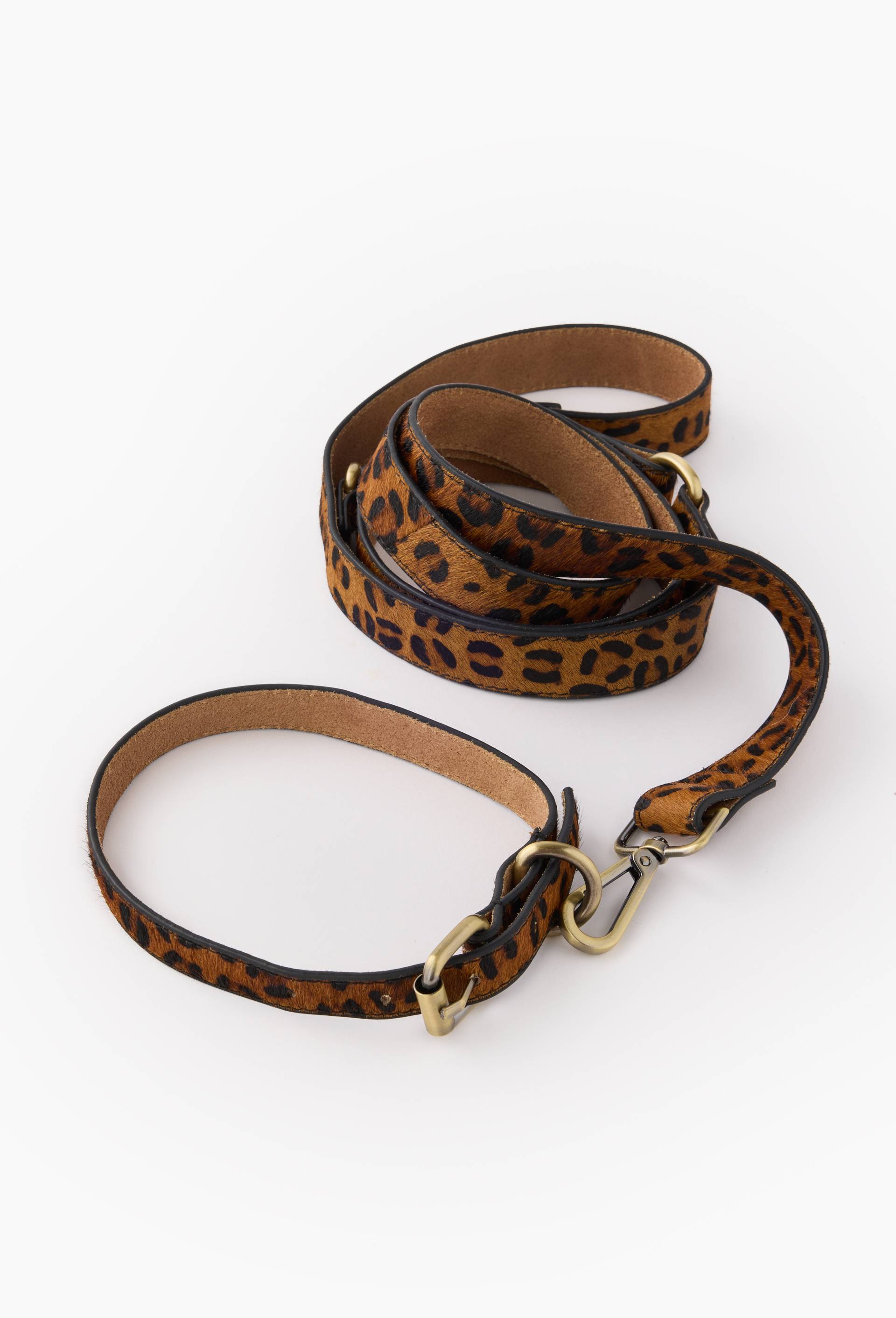 laisse l&eacute;opard pour chien reglable, Beige, large image number 1
