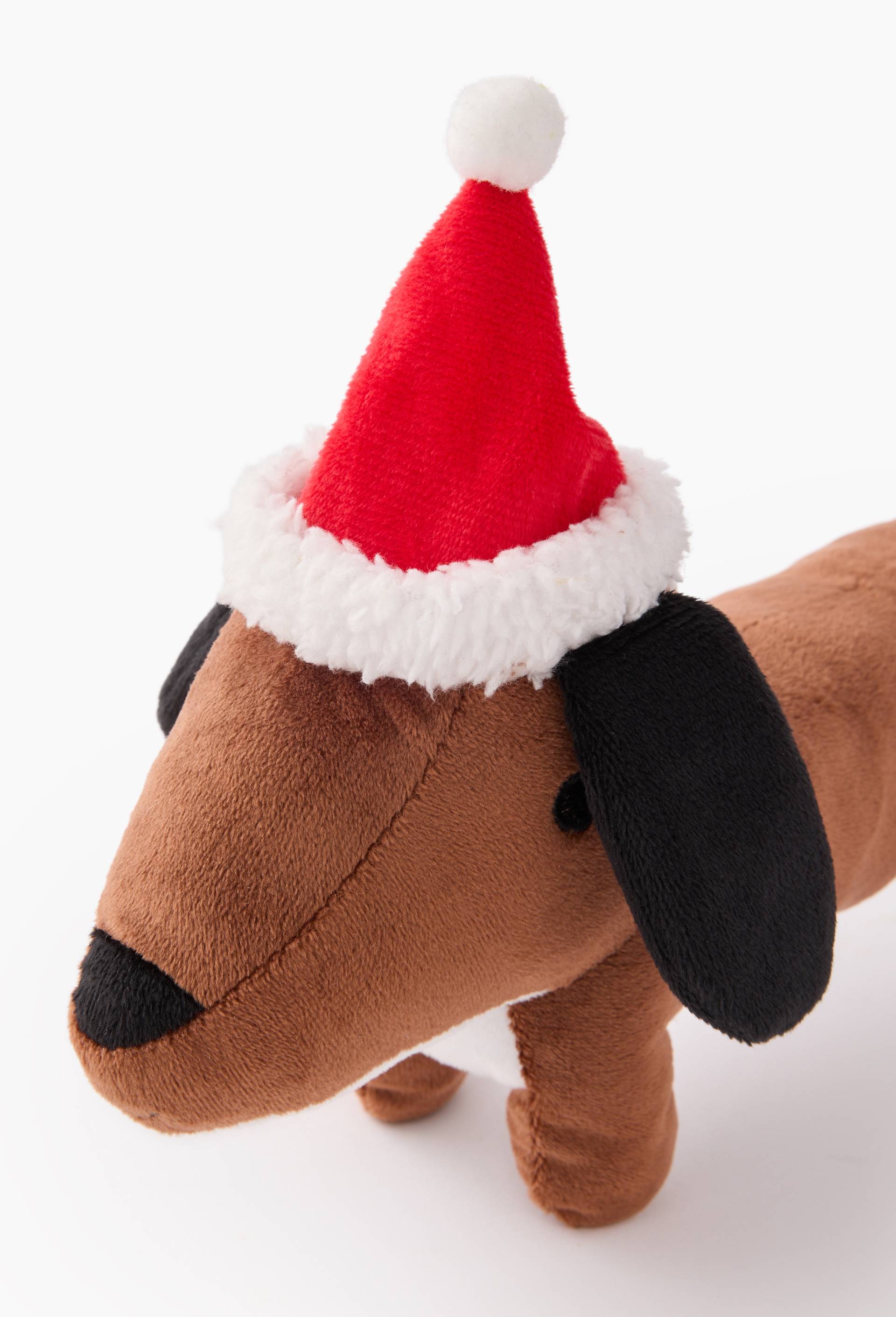 Jouet Teckel P&egrave;re No&euml;l, 7x18.5x33.5cm, en polyester, Multicolore, large image number 1