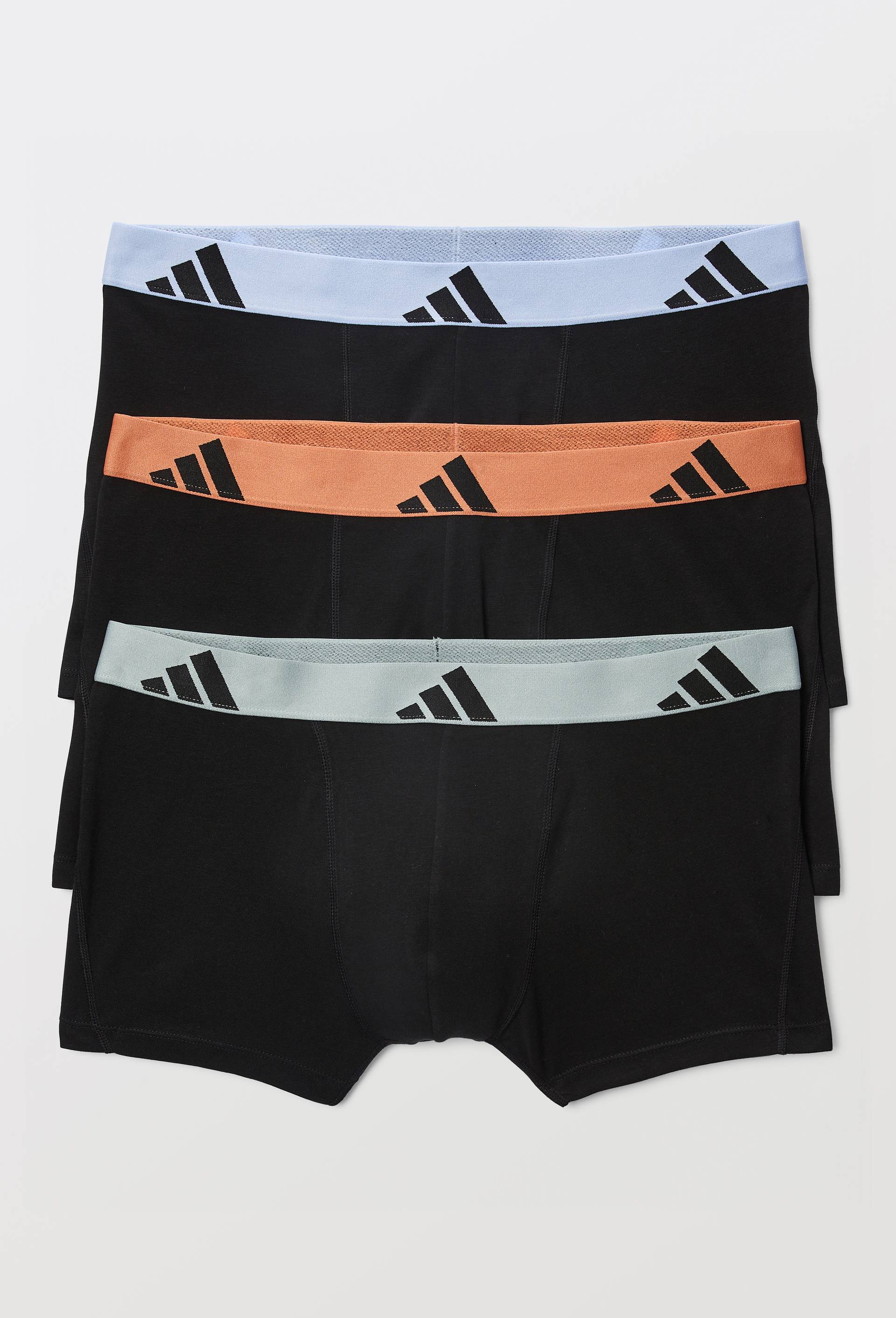 Lot de 3 boxers en coton ADIDAS, Bleu clair, large image number 0