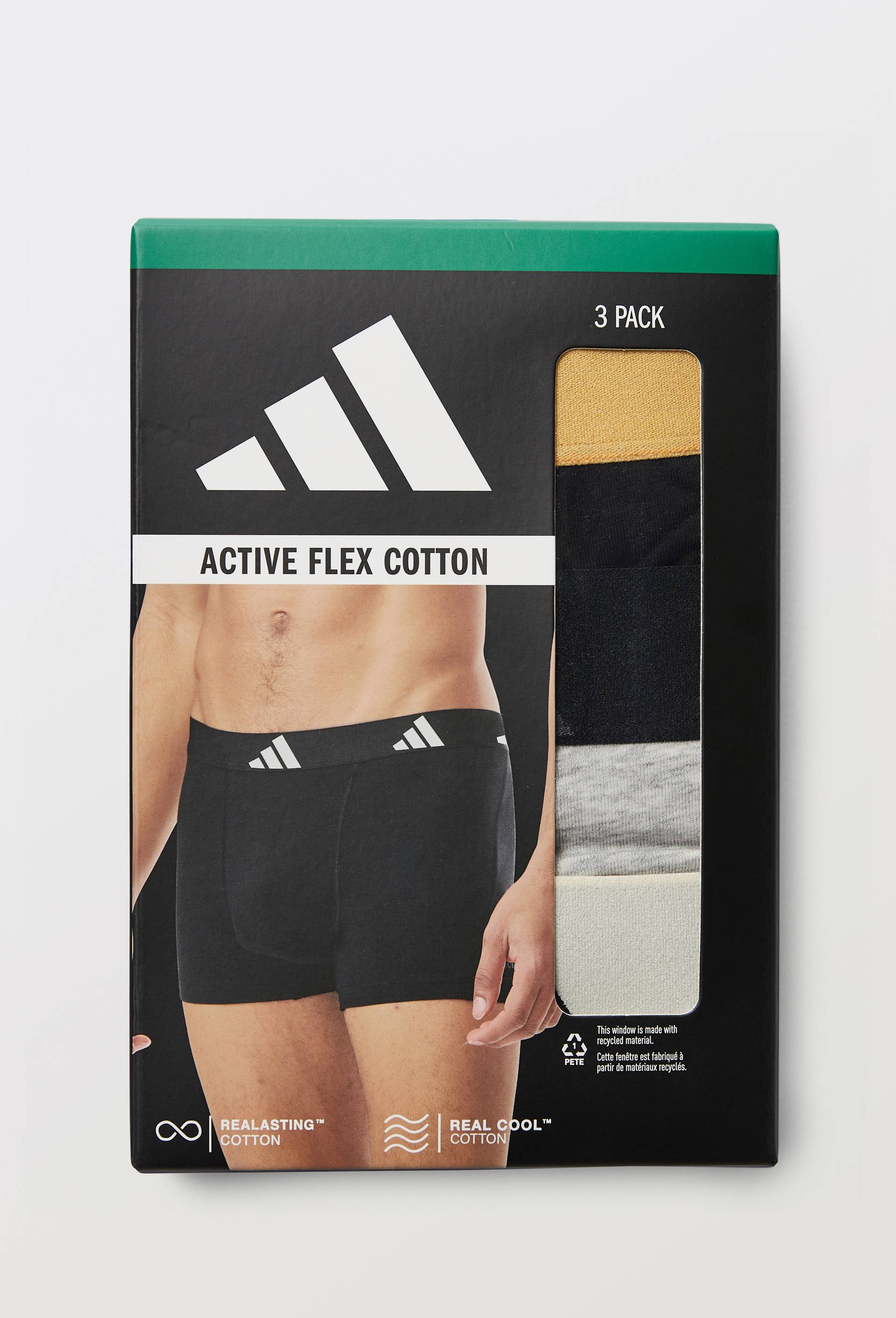 Lot de 3 boxers en coton ADIDAS, Gris, large image number 2