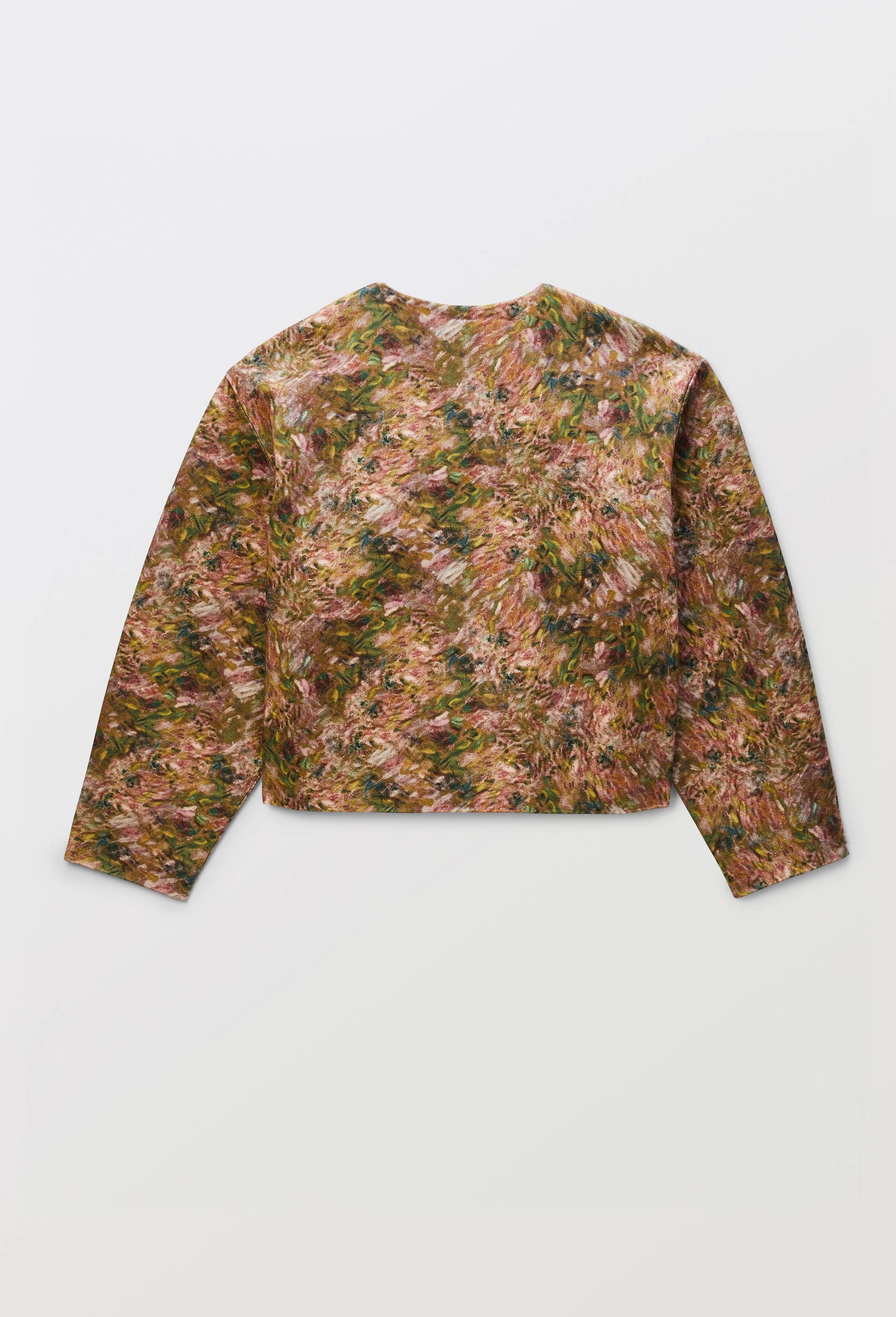 Blouson en denim &agrave; motif floral, OEKOTEX - MUS&Eacute;E D'ORSAY x MONOPRIX, Rose, large image number 5.0