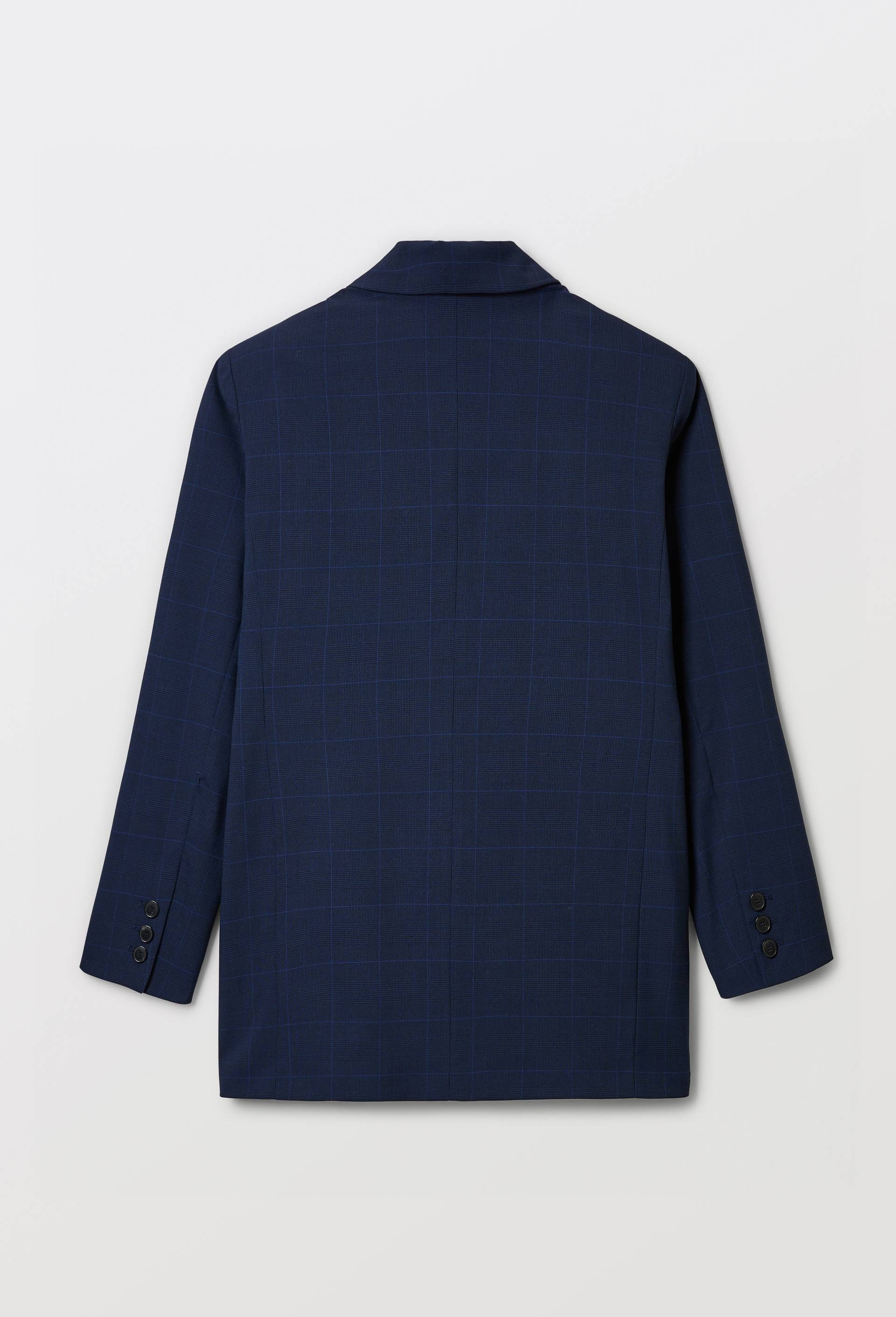 Veste blazer &agrave; carreaux, Bleu fonc&eacute;, large image number 3