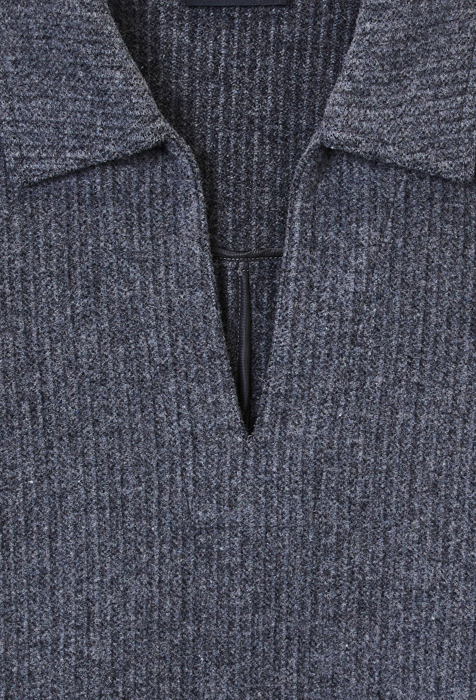 Robe longues avec ceinture unie contenant de la laine, Gris fonc&eacute;, large image number 4.0