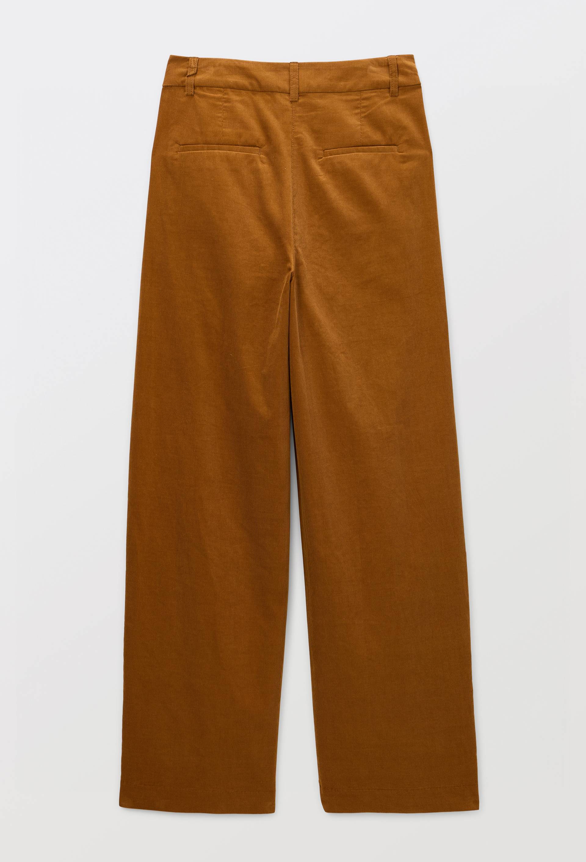 Pantalon droit en velours, certifi&eacute; Oeko-Tex, Brun, large image number 3