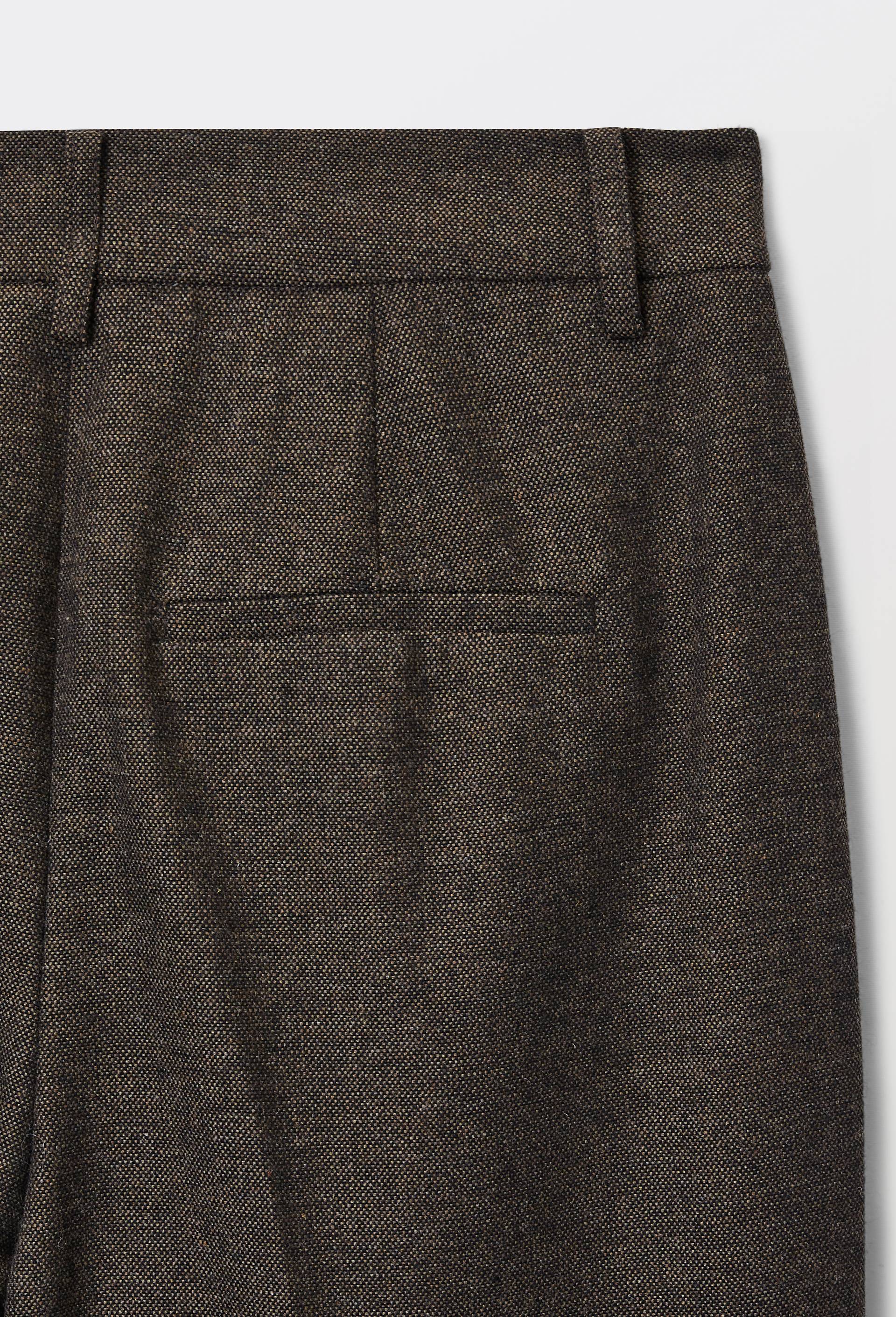 Pantalon large en tweed, Brun, large image number 6