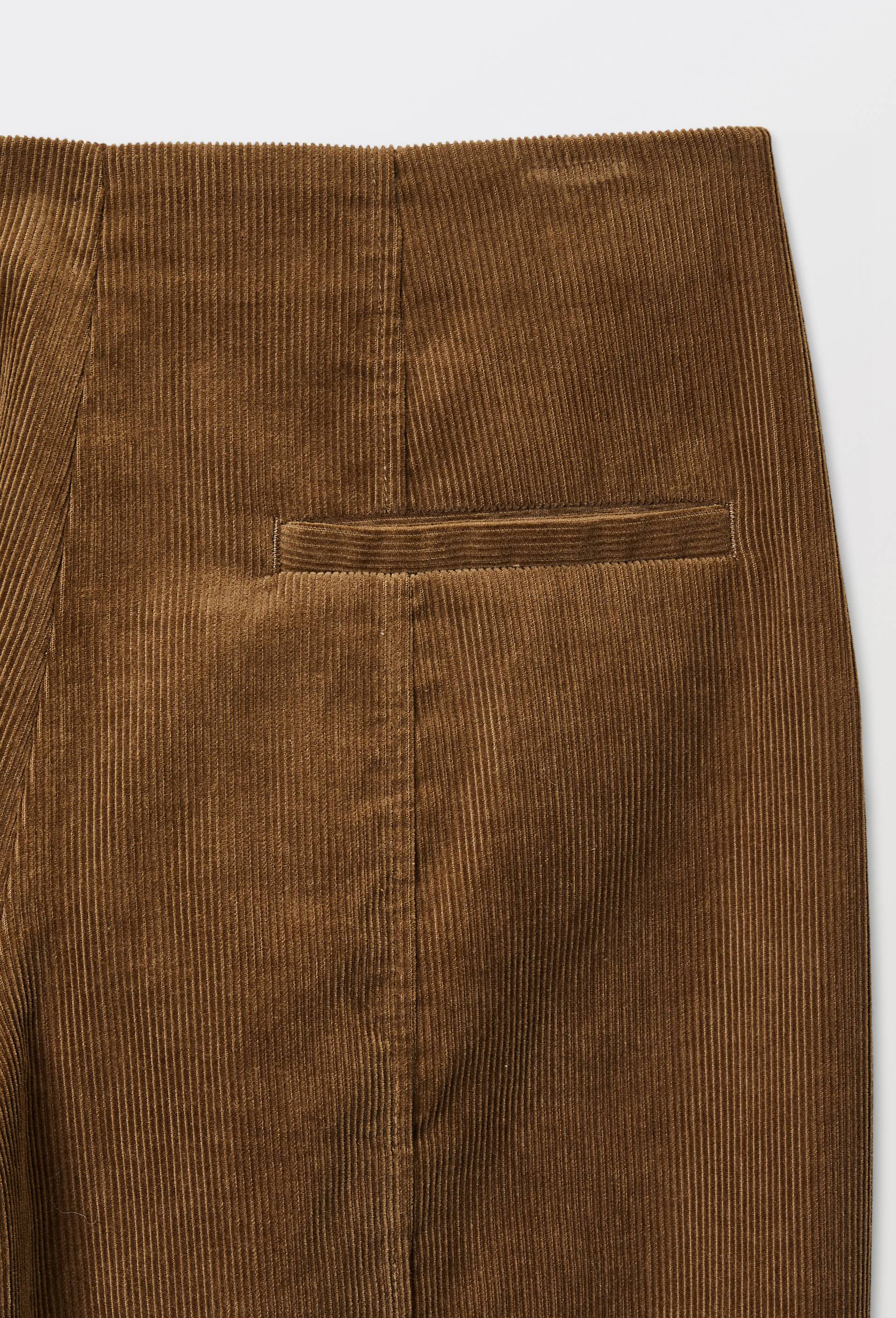 Pantalon raccourci en velours c&ocirc;tel&eacute;, Vert fonc&eacute;, large image number 6