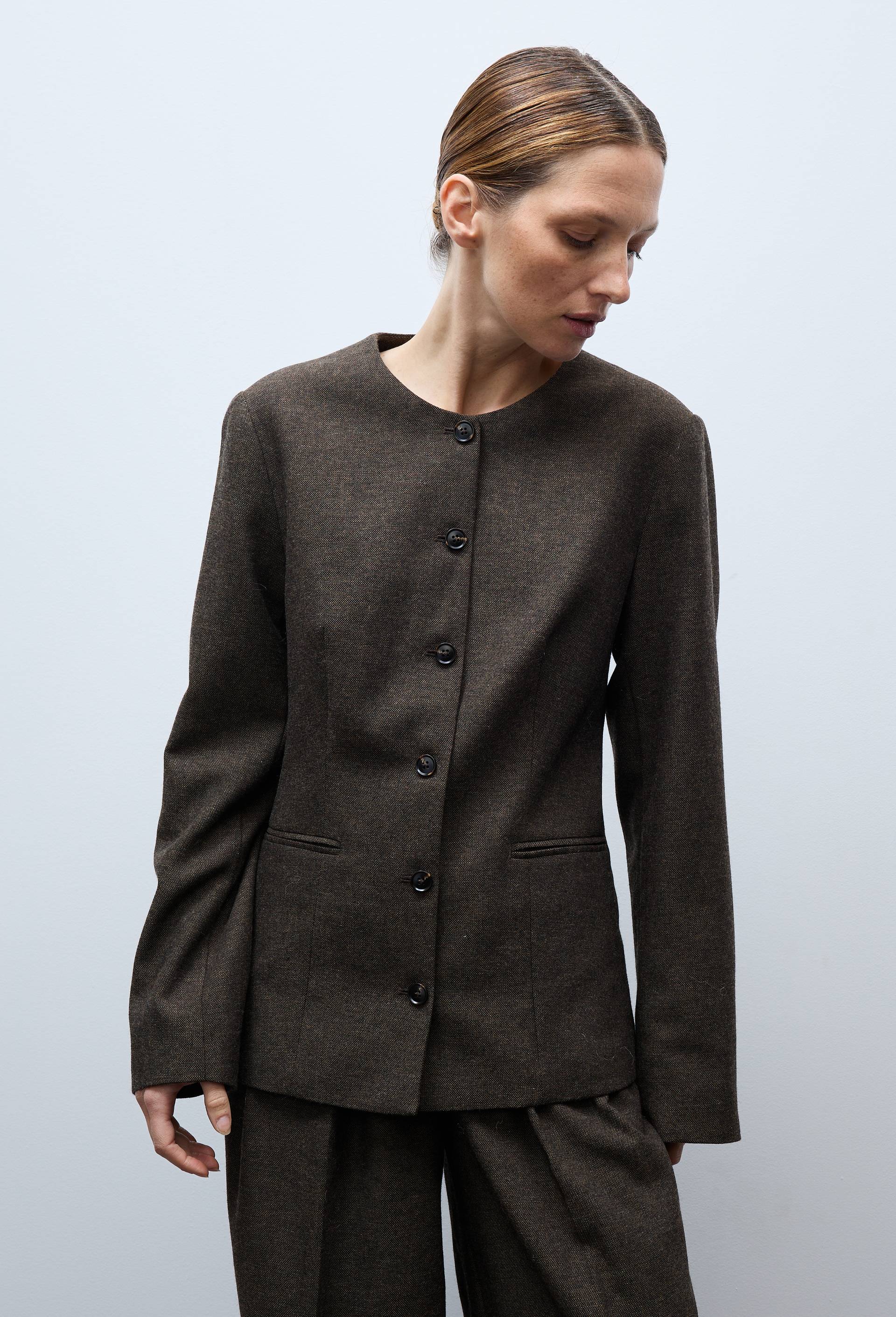 Veste courte en tweed, Brun, large image number 0
