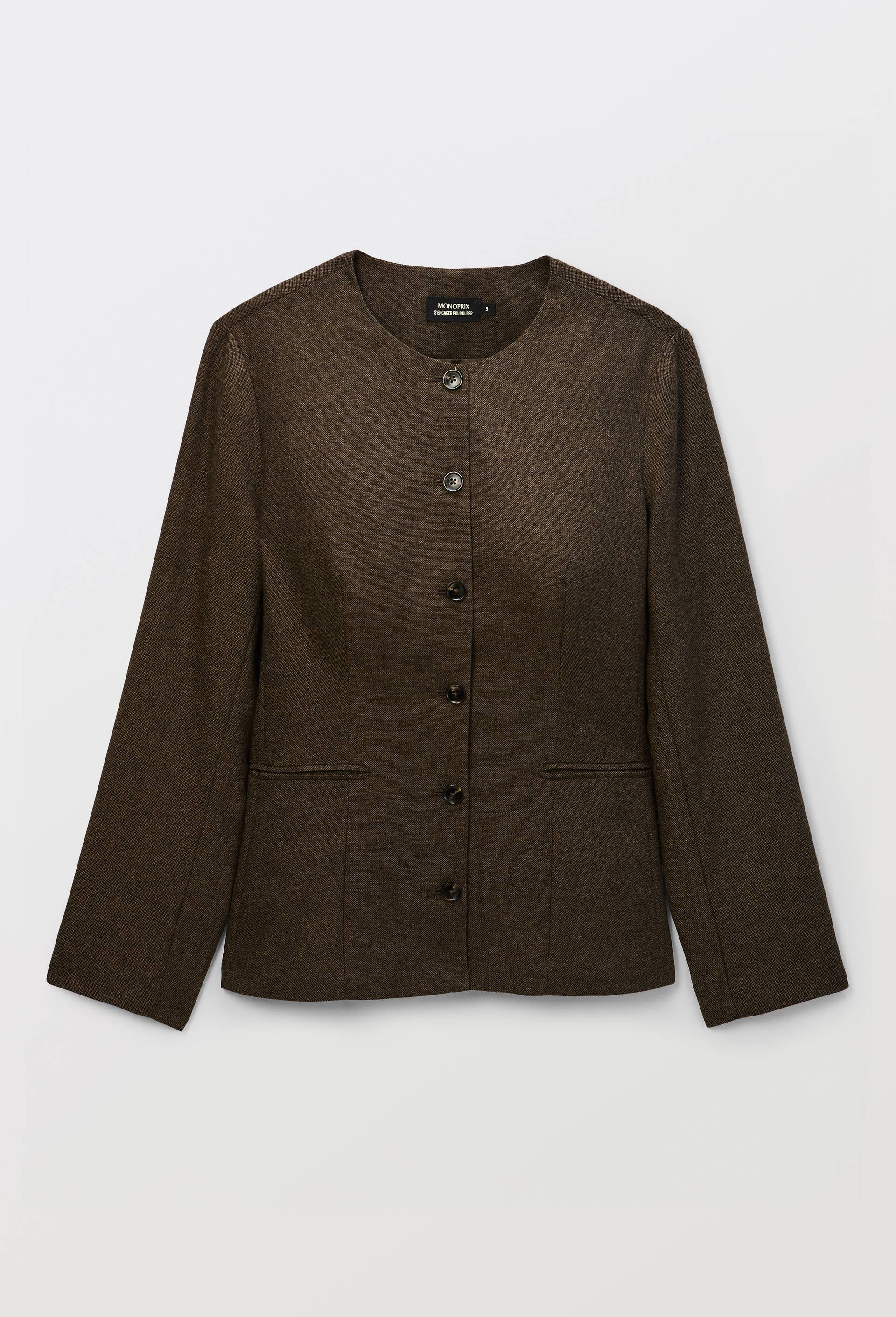 Veste courte en tweed, Brun, large image number 2.0