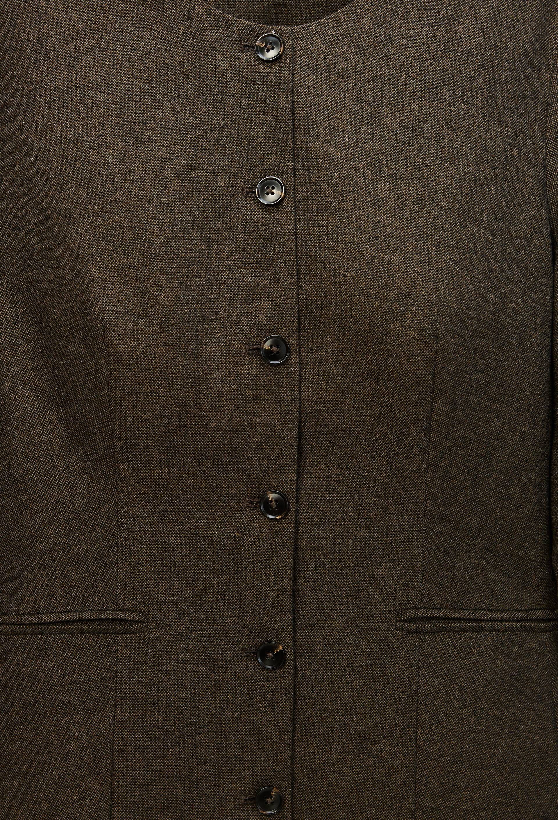 Veste courte en tweed, Brun, large image number 4