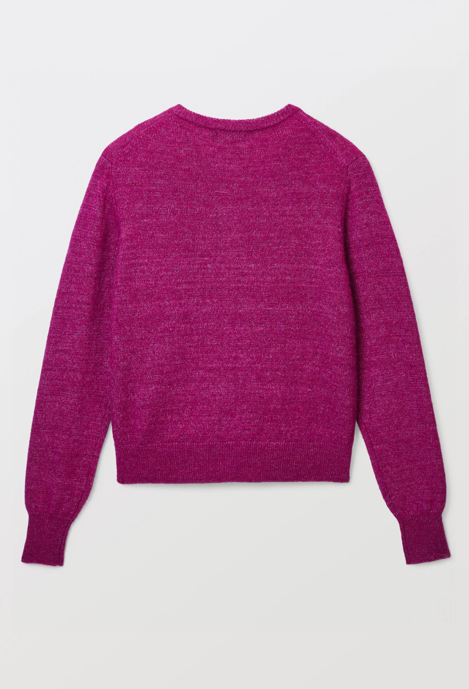 Cardigan manches longues &agrave; fibres m&eacute;talliques, Violet, large image number 4