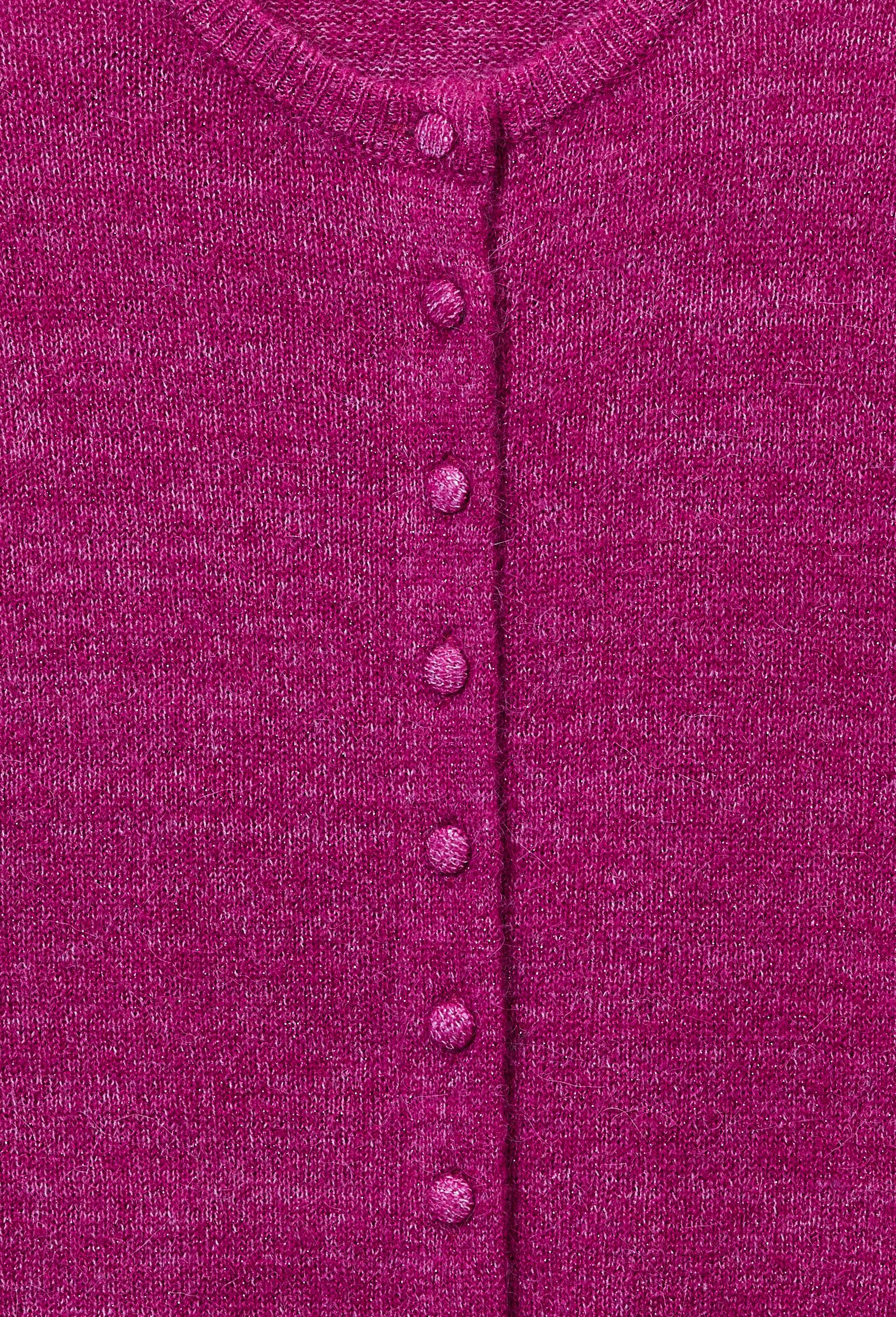 Cardigan manches longues &agrave; fibres m&eacute;talliques, Violet, large image number 5