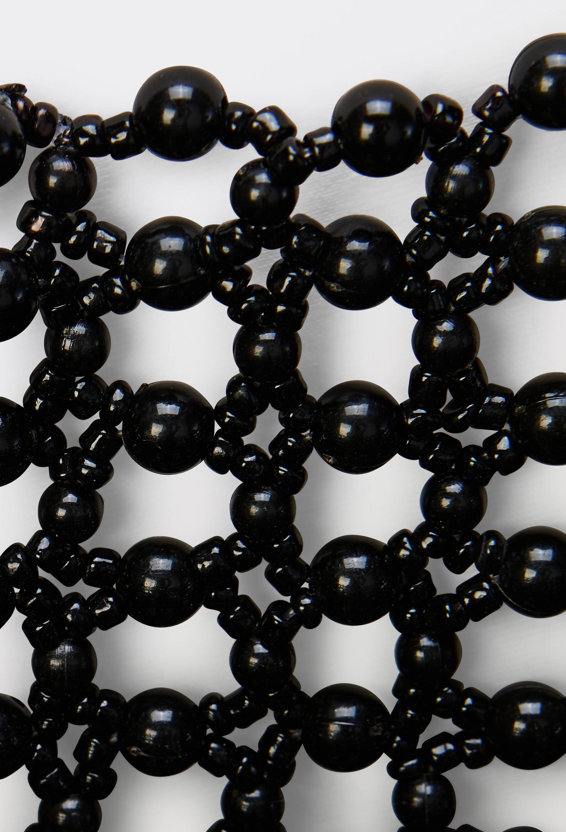 Cabas en perles, Noir, large image number 2