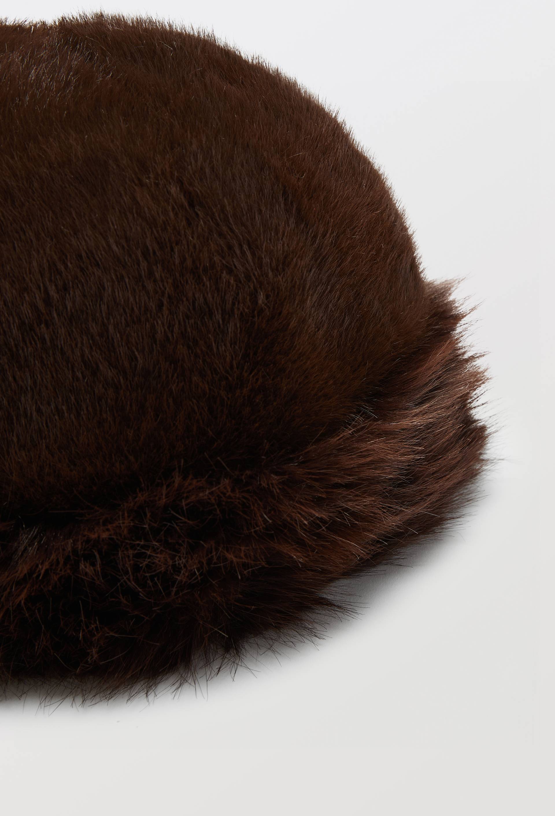 Chapeau en fausse fourrure, Brun, large image number 1