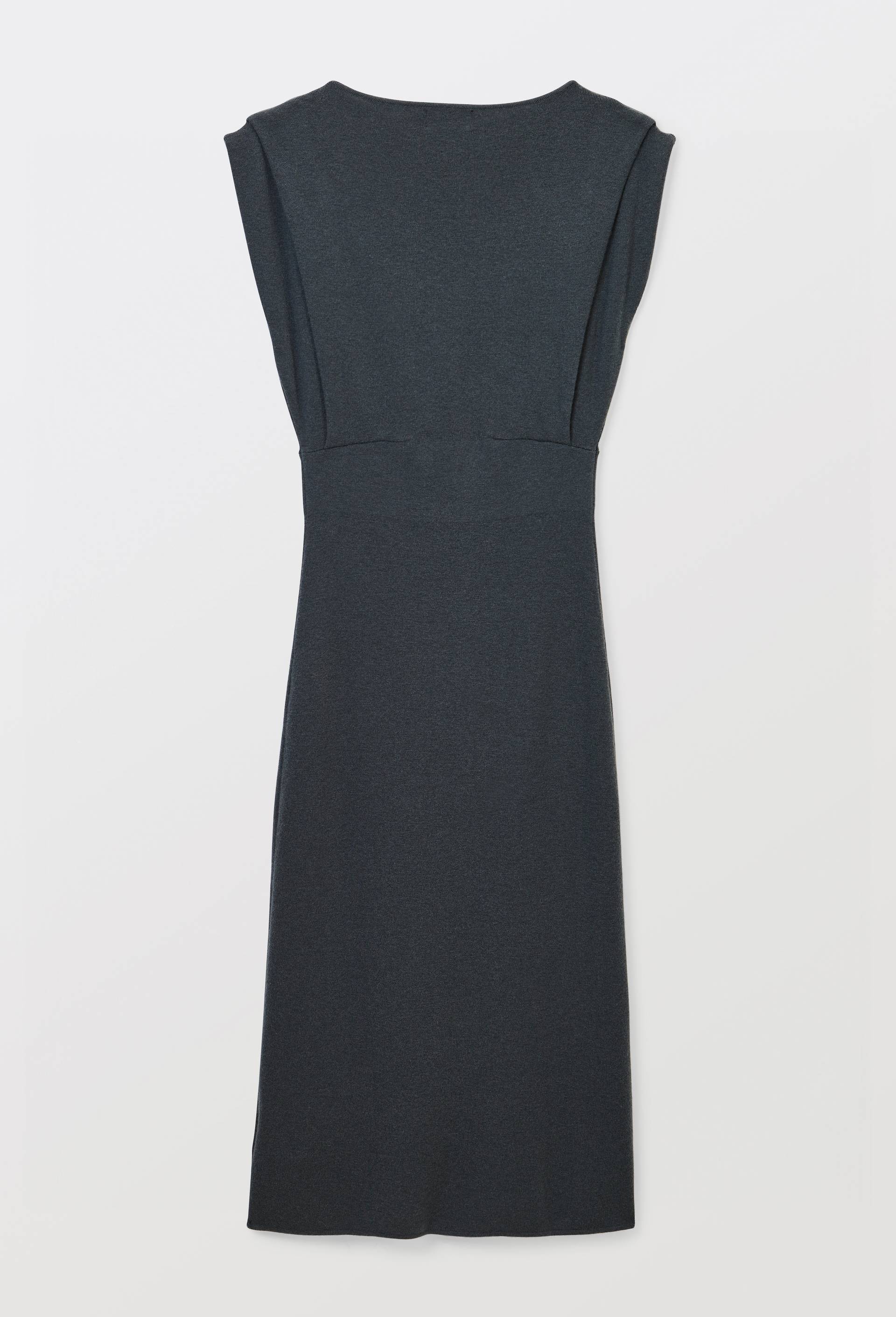 Robe midi sans manches contenant de la laine, Gris fonc&eacute;, large image number 3