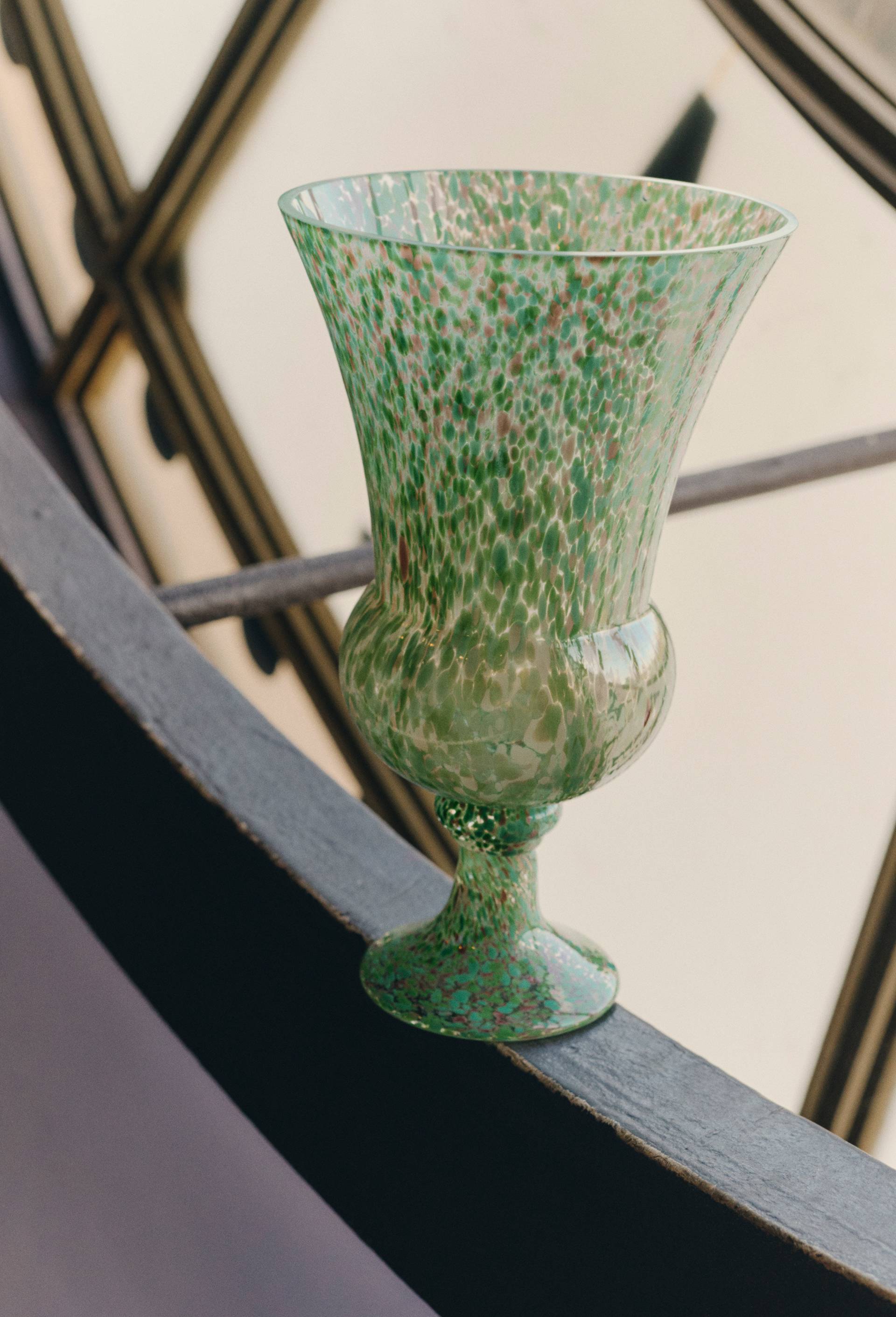 Vase, 31x18cm, en verre - MUS&Eacute;E D'ORSAY x MONOPRIX, Vert clair, large image number 0.0
