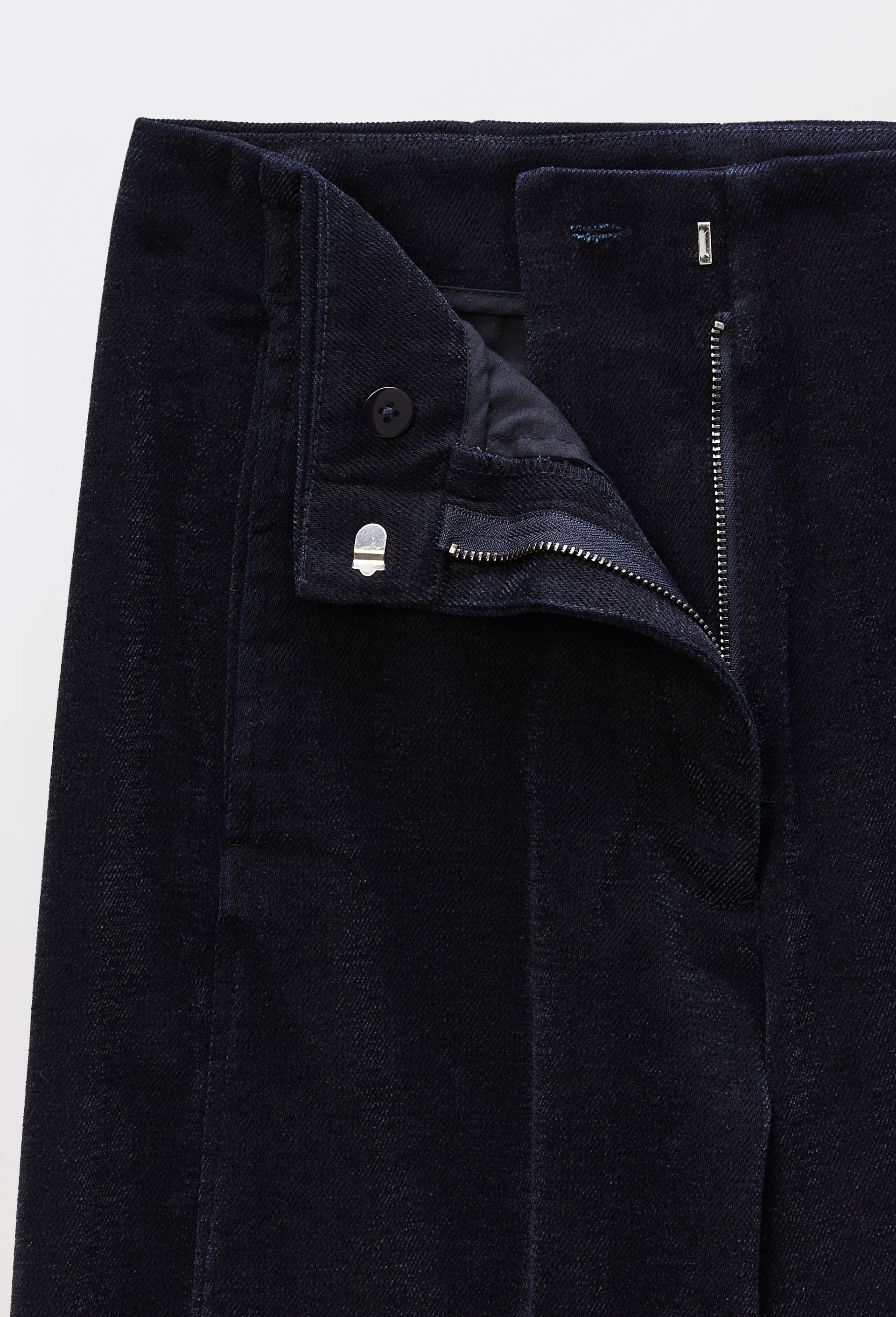 Pantalon large en chenille raccourci, Bleu fonc&eacute;, large image number 6
