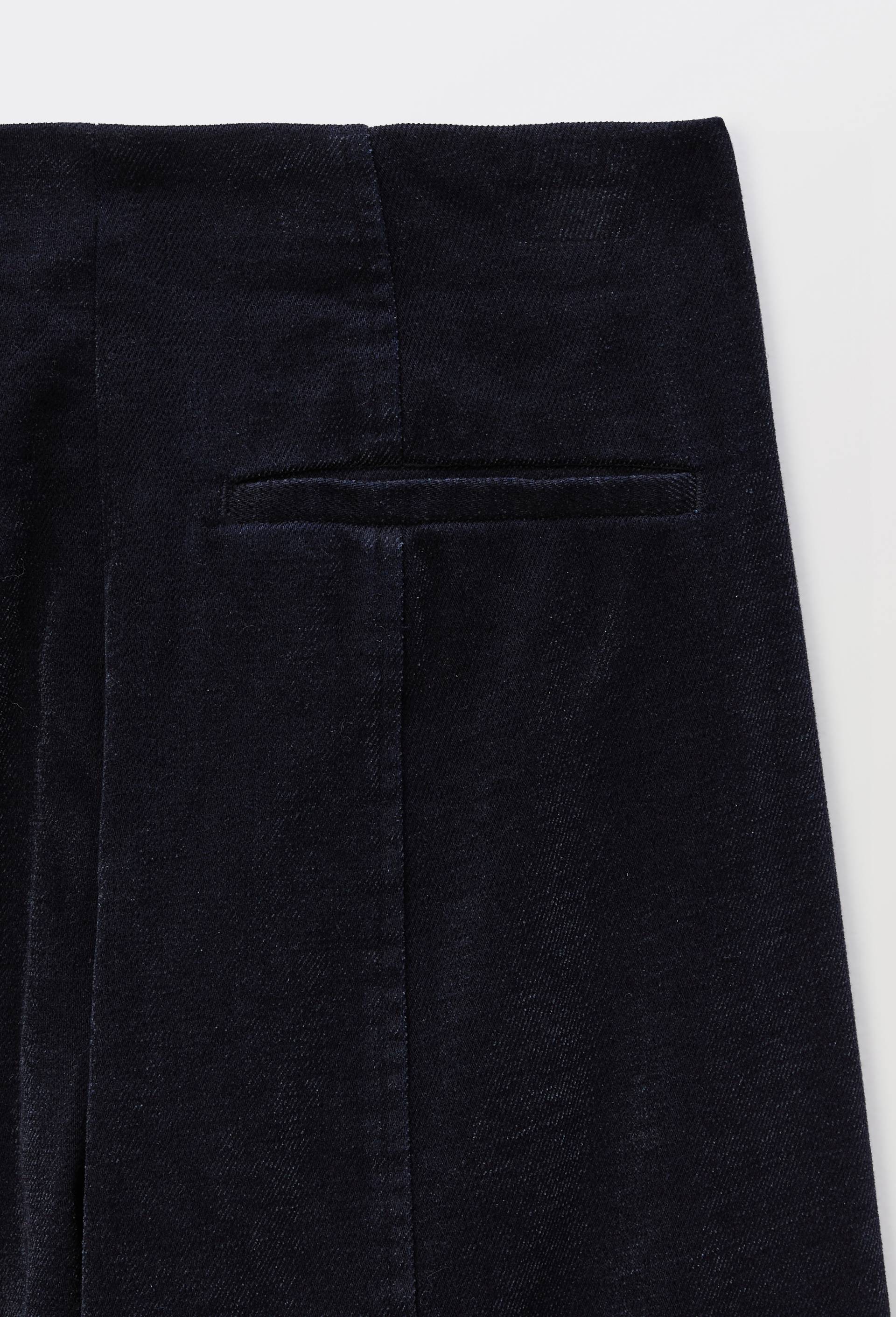 Pantalon large en chenille raccourci, Bleu fonc&eacute;, large image number 7