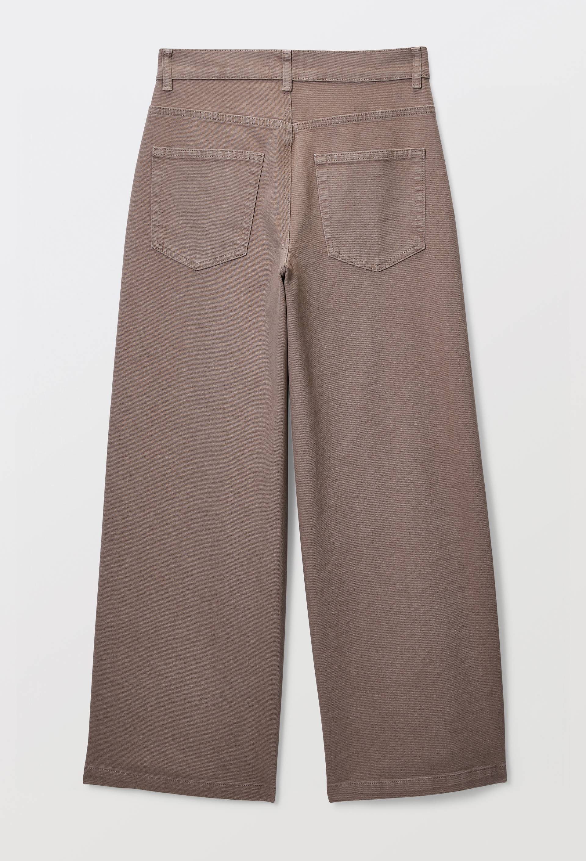 Pantalon large en coton, Brun, large image number 3.0