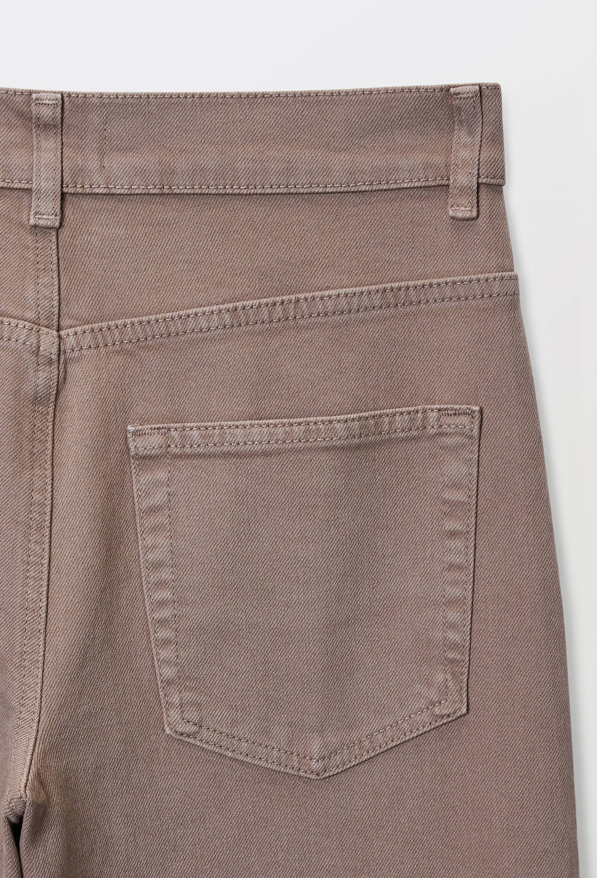 Pantalon large en coton, Brun, large image number 5