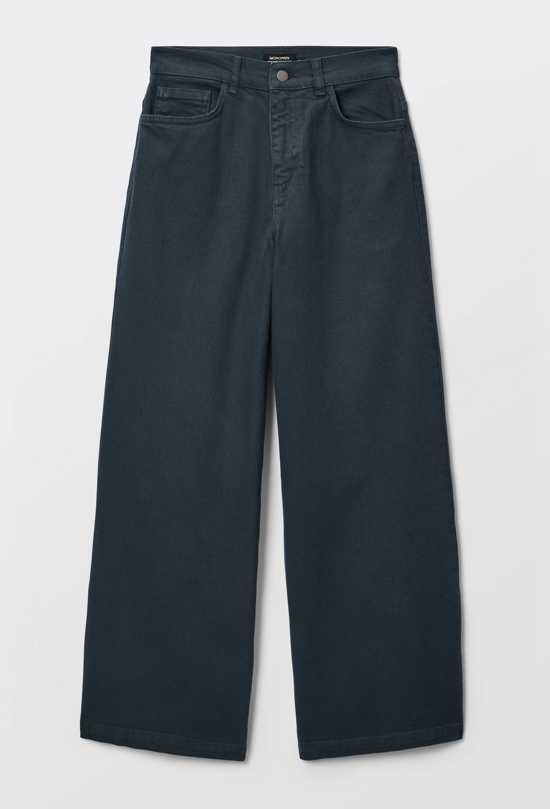 Pantalon large en coton, Vert fonc&eacute;, large image number 2